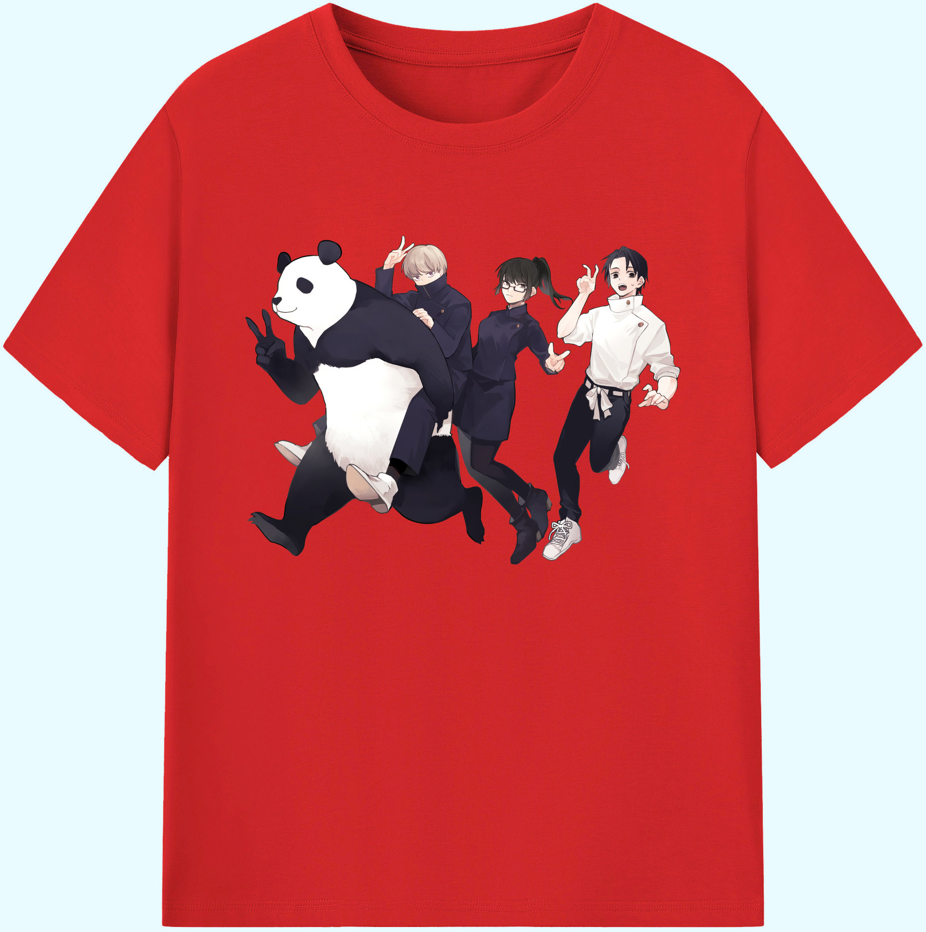（画像用） 呪術廻戦 Jujutsu Kaisen 綿100％ メンズ半袖Tシャツ｜肌触りやわらか＆通気性