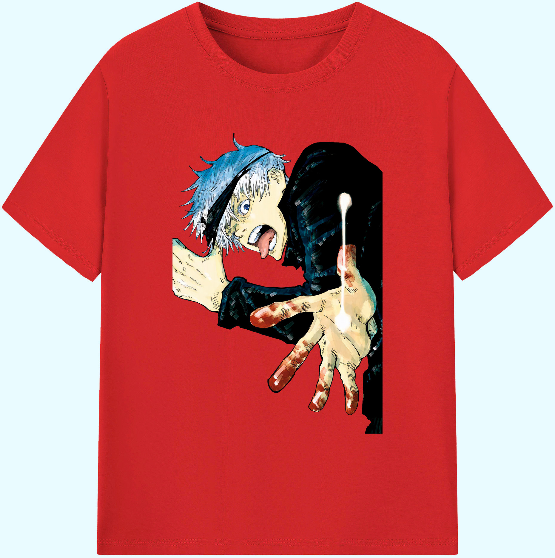 （画像用） 呪術廻戦 Jujutsu Kaisen 綿100％ メンズ半袖Tシャツ｜肌触りやわらか＆通気性
