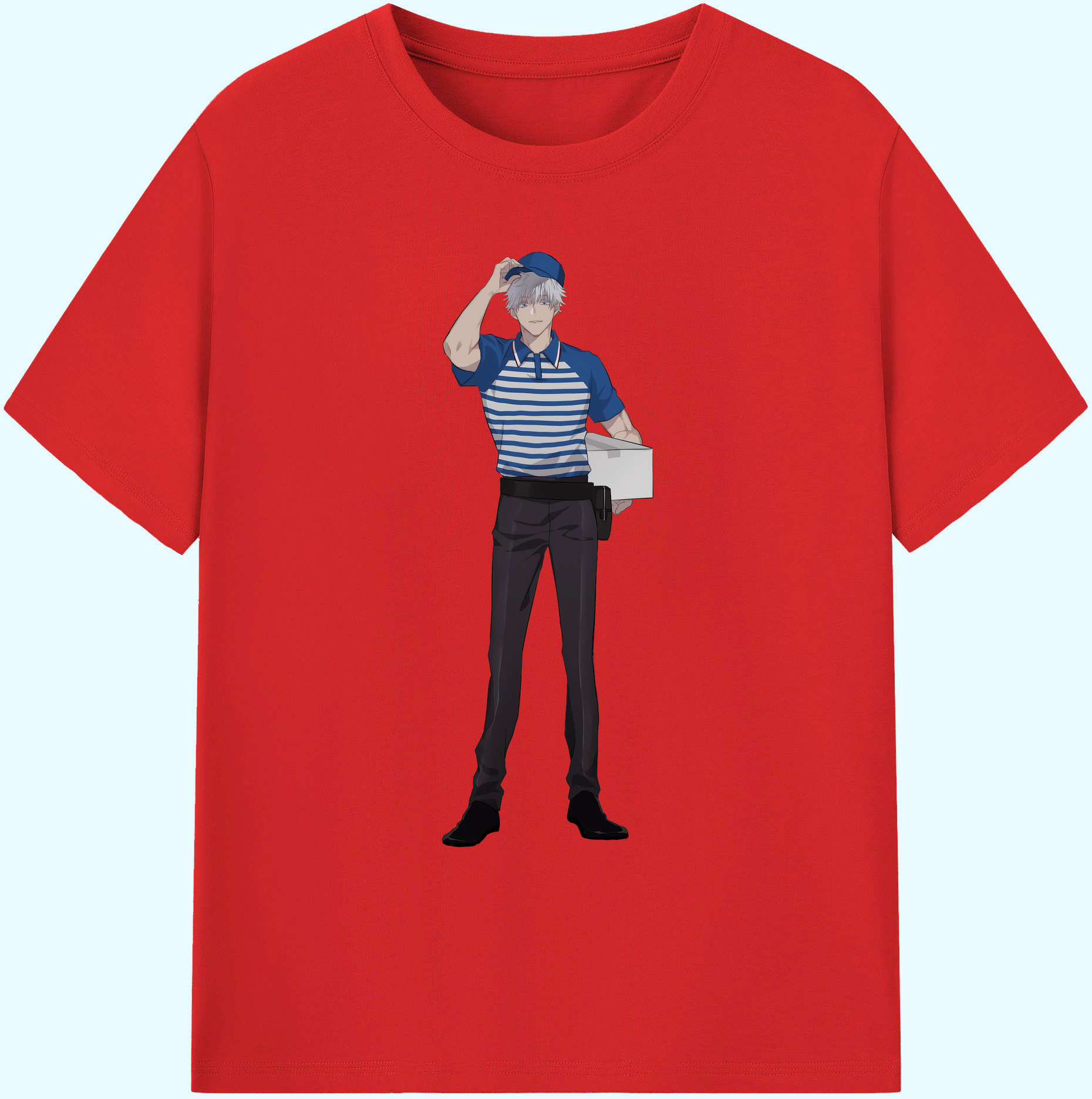 （画像用） 呪術廻戦 Jujutsu Kaisen 綿100％ メンズ半袖Tシャツ｜肌触りやわらか＆通気性