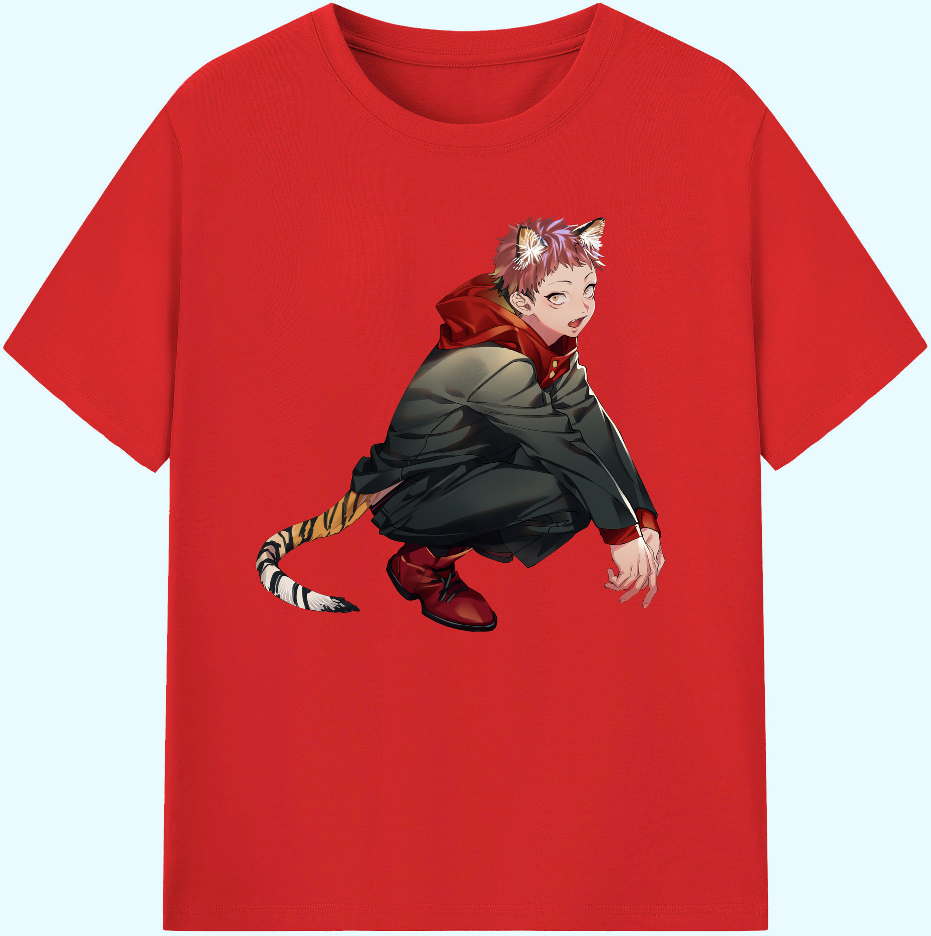 （画像用） 呪術廻戦 Jujutsu Kaisen 綿100％ メンズ半袖Tシャツ｜肌触りやわらか＆通気性