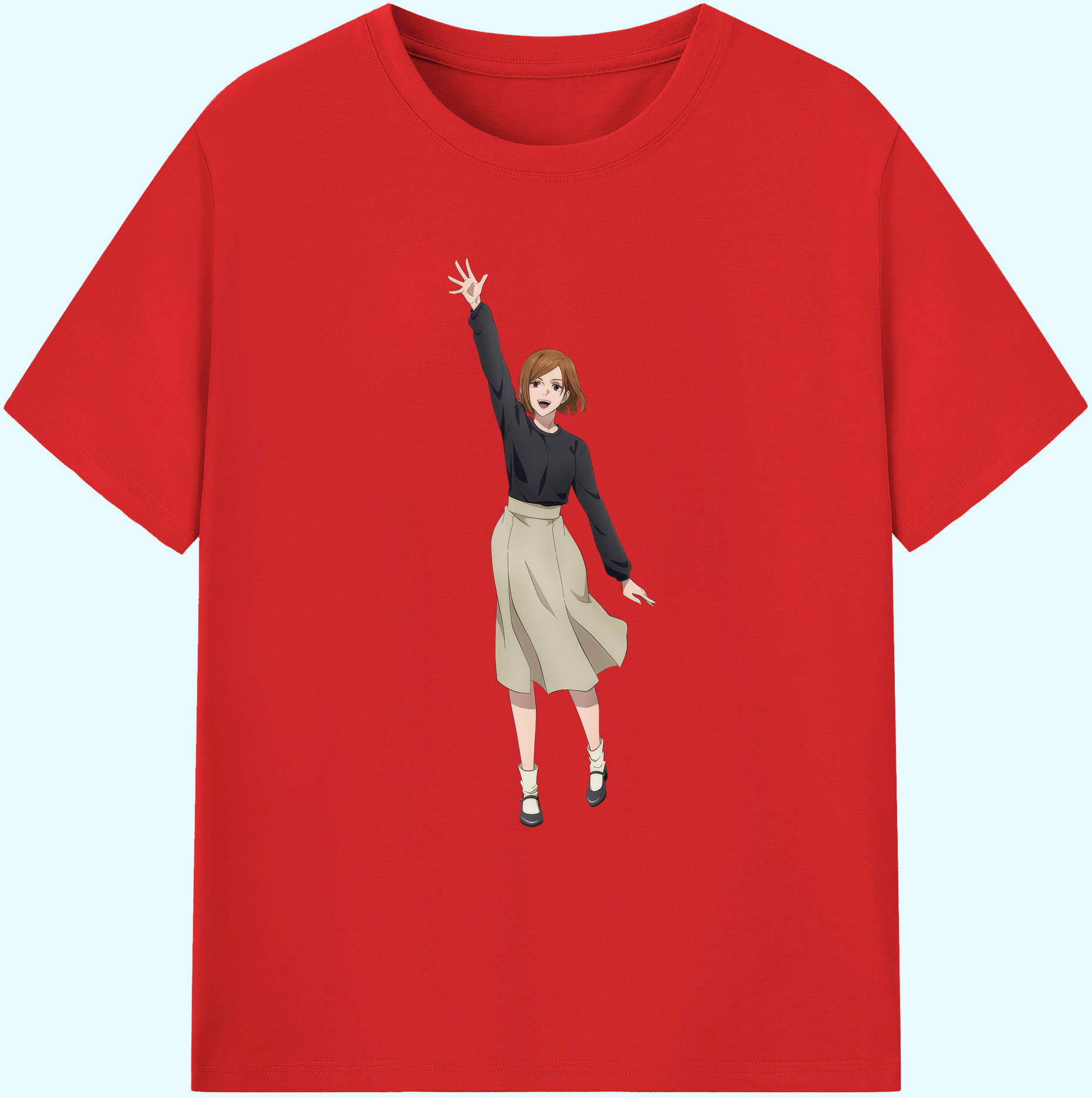 （画像用） 呪術廻戦 Jujutsu Kaisen 綿100％ メンズ半袖Tシャツ｜肌触りやわらか＆通気性