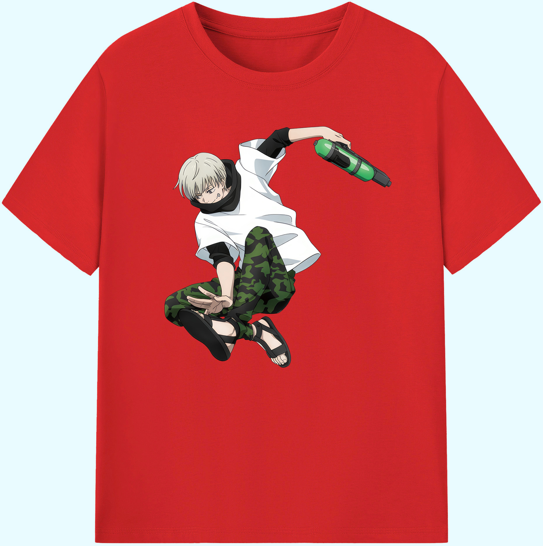 （画像用） 呪術廻戦 Jujutsu Kaisen 綿100％ メンズ半袖Tシャツ｜肌触りやわらか＆通気性