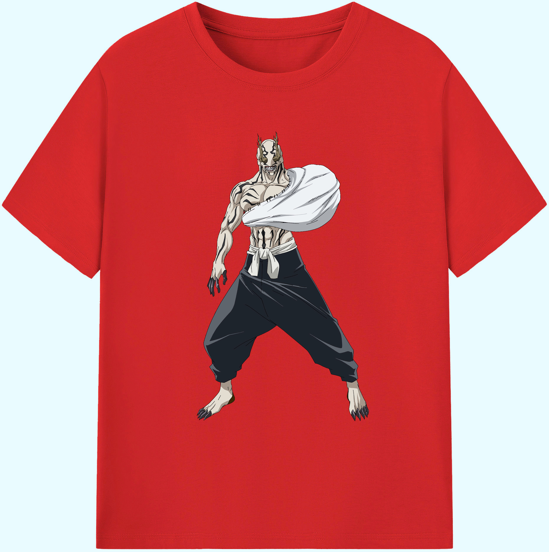（画像用） 呪術廻戦 Jujutsu Kaisen 綿100％ メンズ半袖Tシャツ｜肌触りやわらか＆通気性