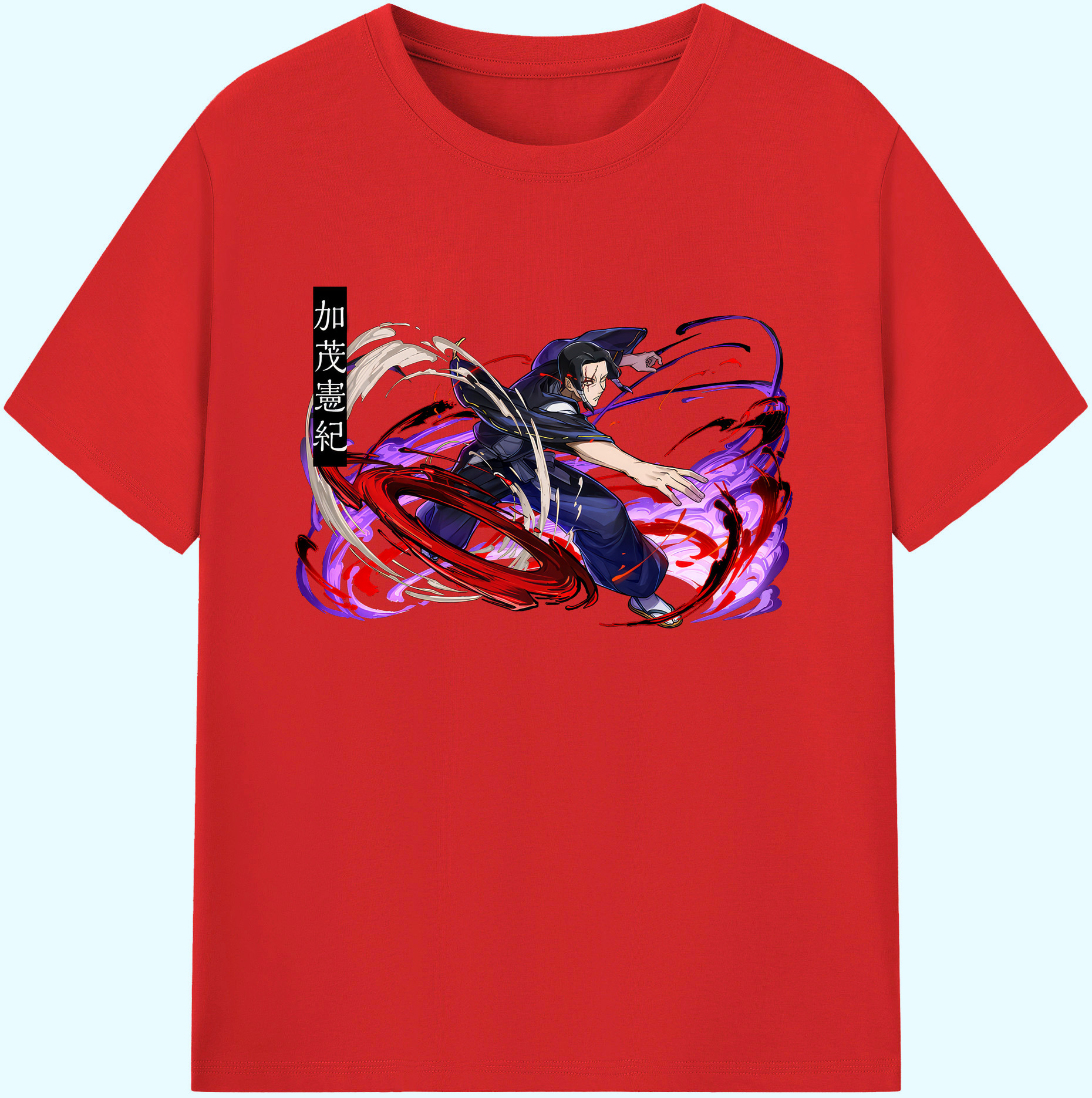 （画像用） 呪術廻戦 Jujutsu Kaisen 綿100％ メンズ半袖Tシャツ｜肌触りやわらか＆通気性
