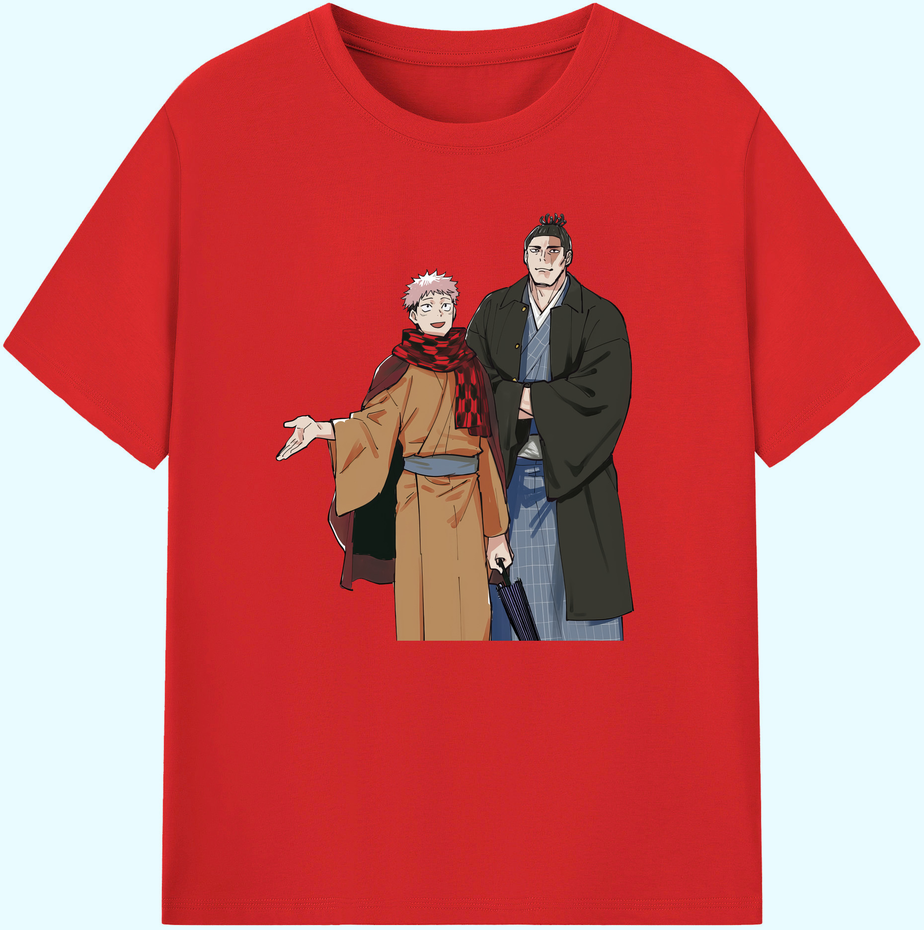 （画像用） 呪術廻戦 Jujutsu Kaisen 綿100％ メンズ半袖Tシャツ｜肌触りやわらか＆通気性