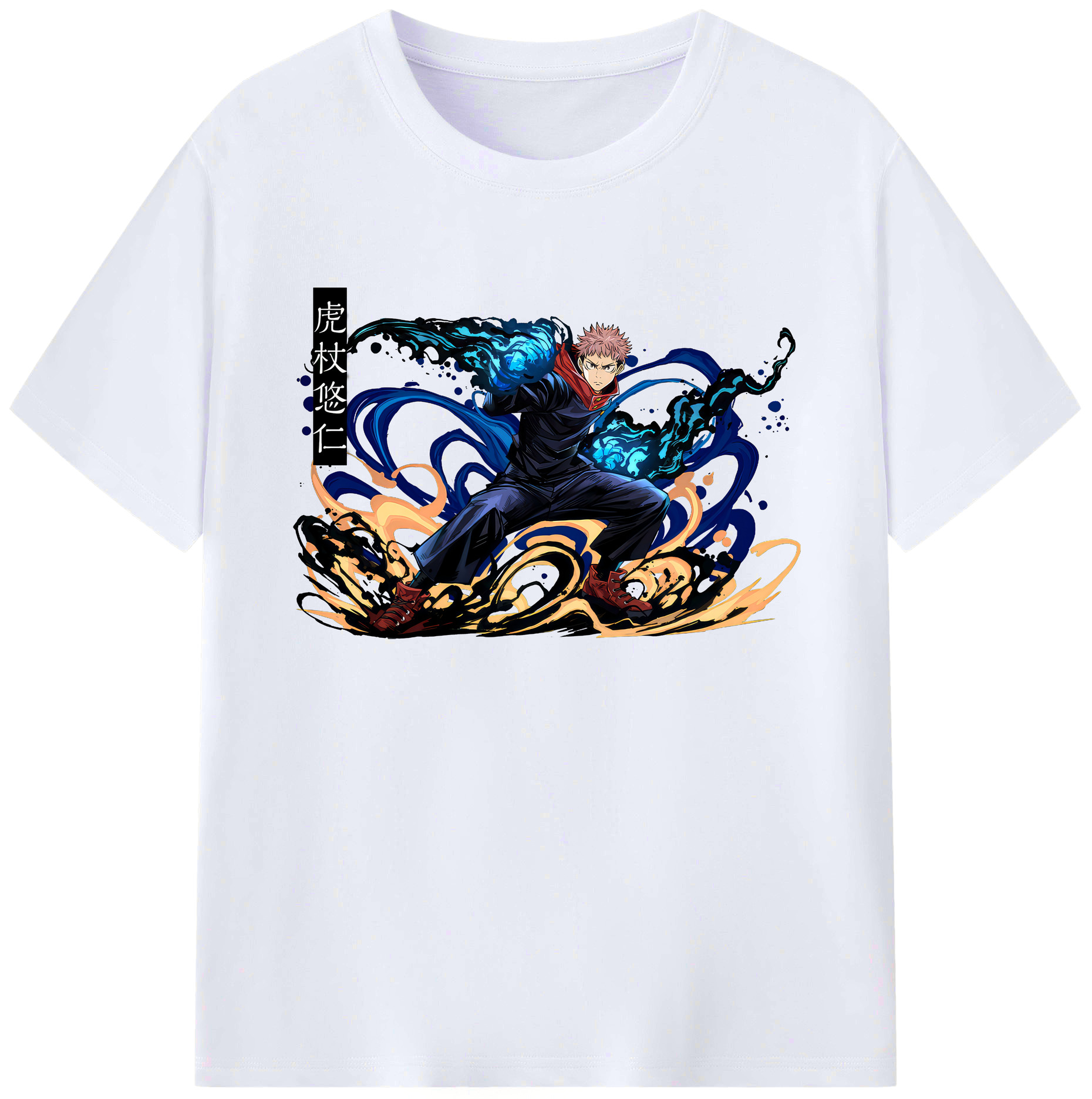 （画像用） 呪術廻戦 Jujutsu Kaisen 綿100％ メンズ半袖Tシャツ｜肌触りやわらか＆通気性