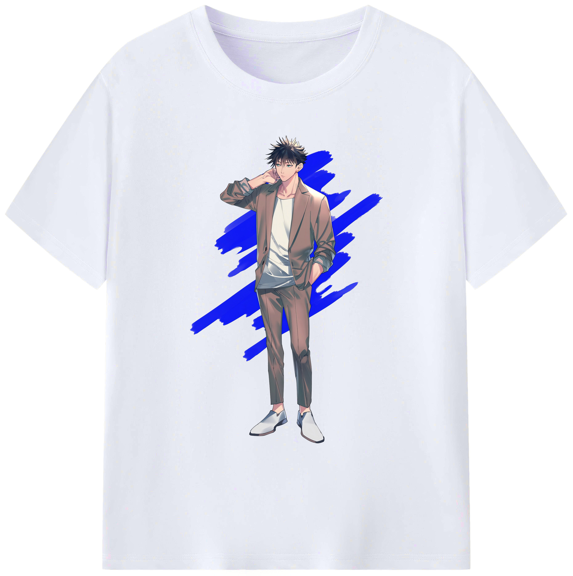 （画像用） 呪術廻戦 Jujutsu Kaisen 綿100％ メンズ半袖Tシャツ｜肌触りやわらか＆通気性