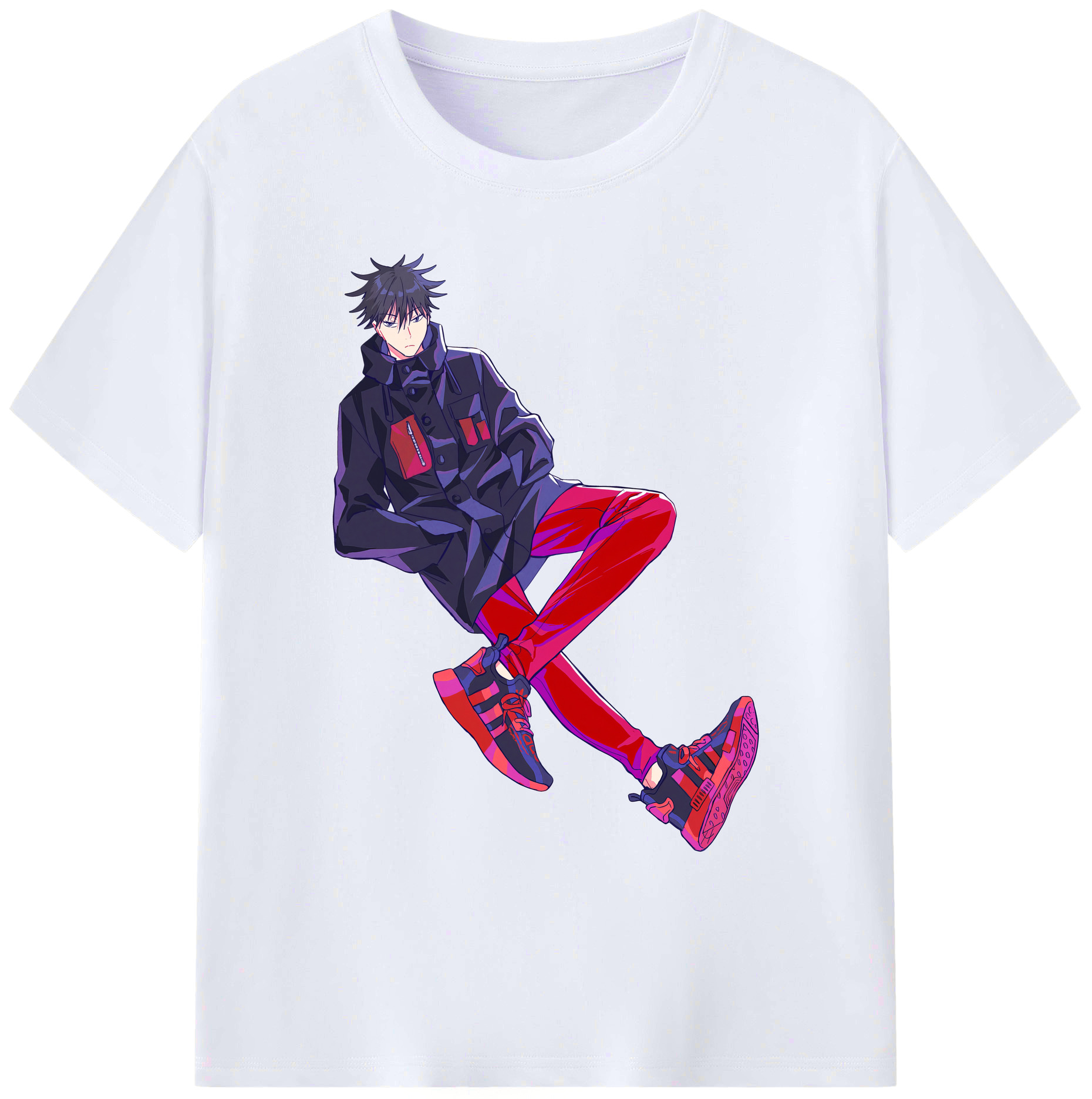 （画像用） 呪術廻戦 Jujutsu Kaisen 綿100％ メンズ半袖Tシャツ｜肌触りやわらか＆通気性