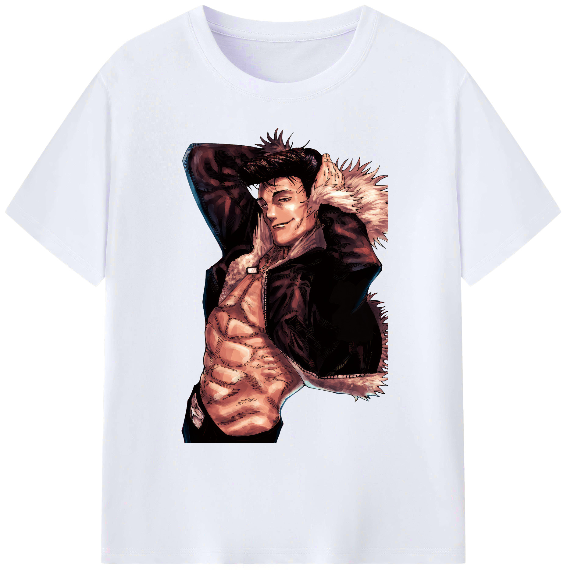 （画像用） 呪術廻戦 Jujutsu Kaisen 綿100％ メンズ半袖Tシャツ｜肌触りやわらか＆通気性