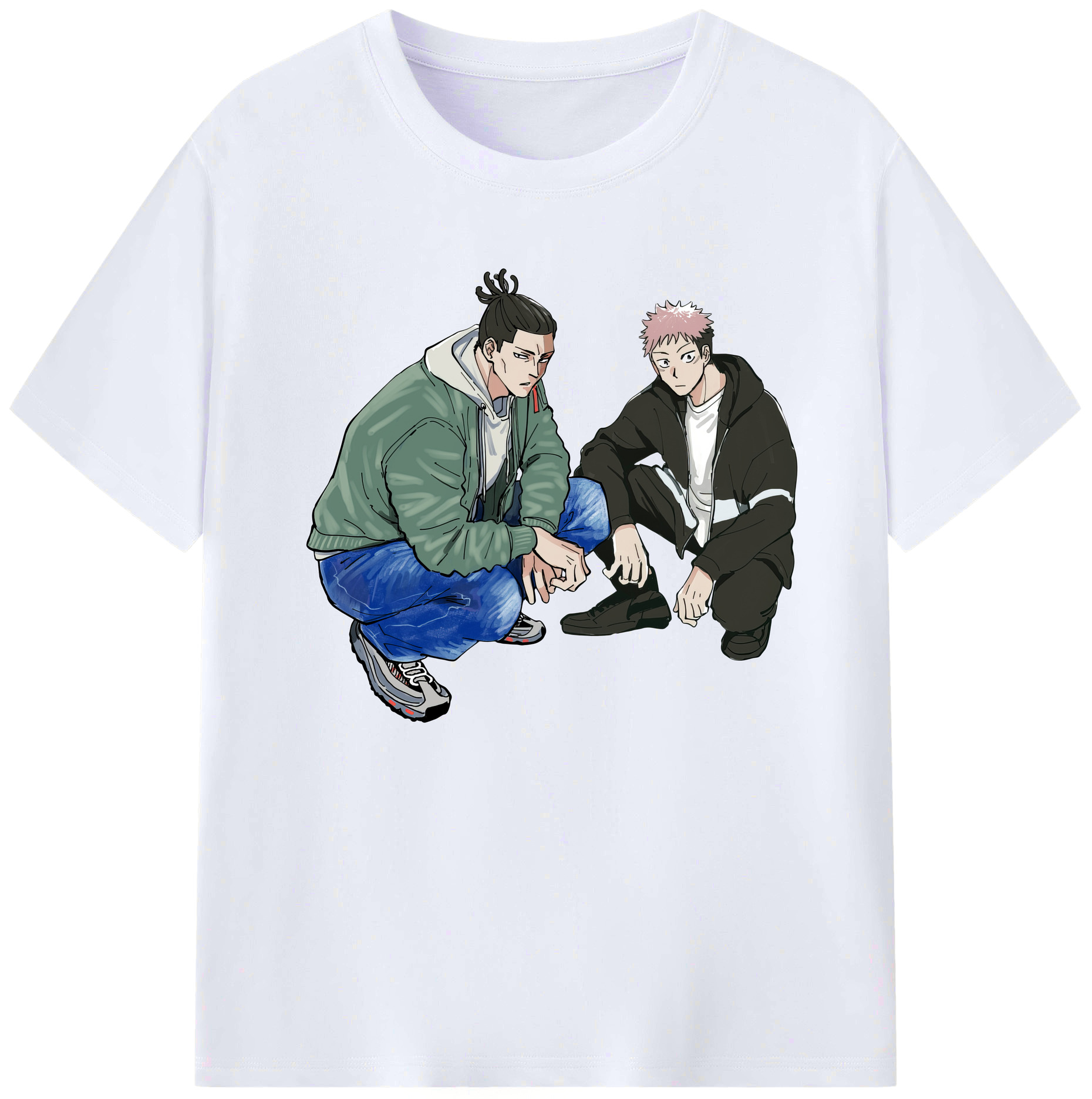 （画像用） 呪術廻戦 Jujutsu Kaisen 綿100％ メンズ半袖Tシャツ｜肌触りやわらか＆通気性
