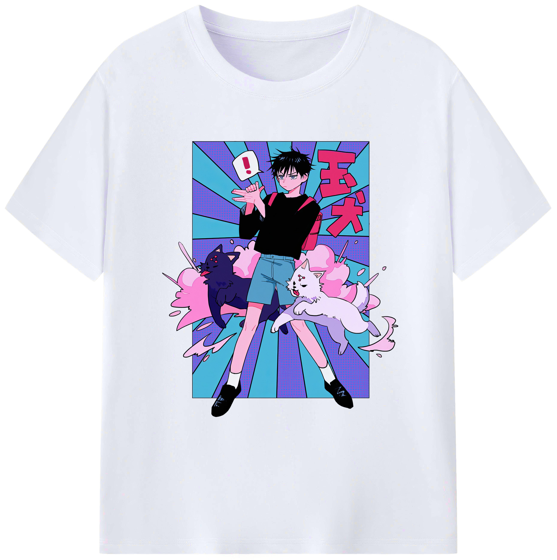 （画像用） 呪術廻戦 Jujutsu Kaisen 綿100％ メンズ半袖Tシャツ｜肌触りやわらか＆通気性
