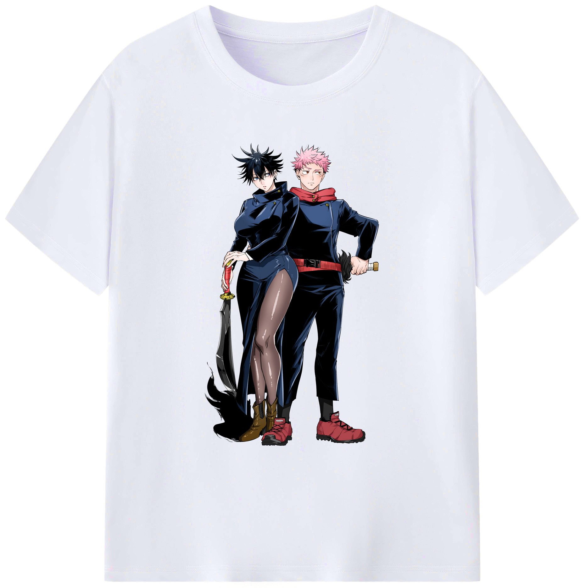 （画像用） 呪術廻戦 Jujutsu Kaisen 綿100％ メンズ半袖Tシャツ｜肌触りやわらか＆通気性