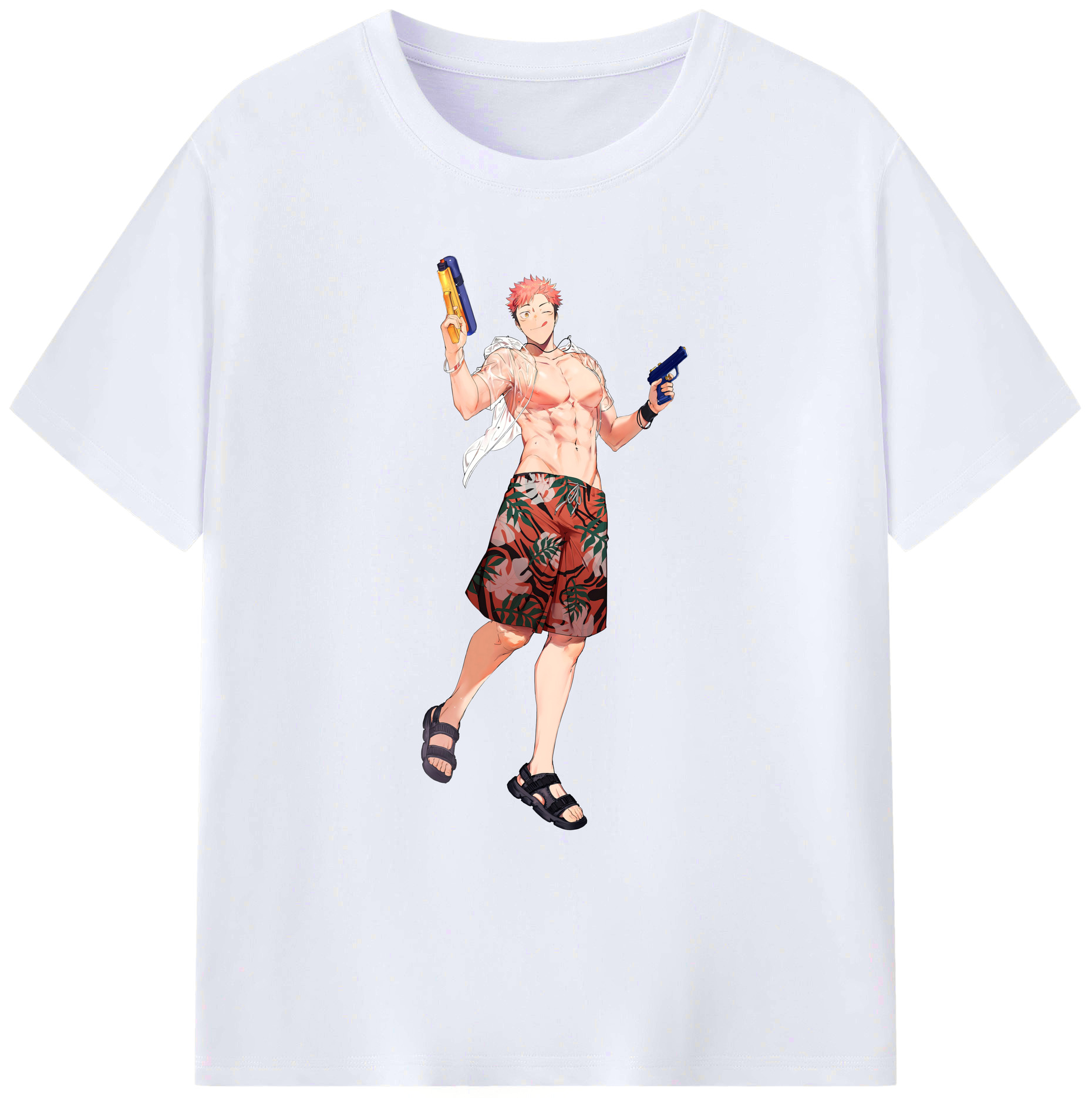 （画像用） 呪術廻戦 Jujutsu Kaisen 綿100％ メンズ半袖Tシャツ｜肌触りやわらか＆通気性