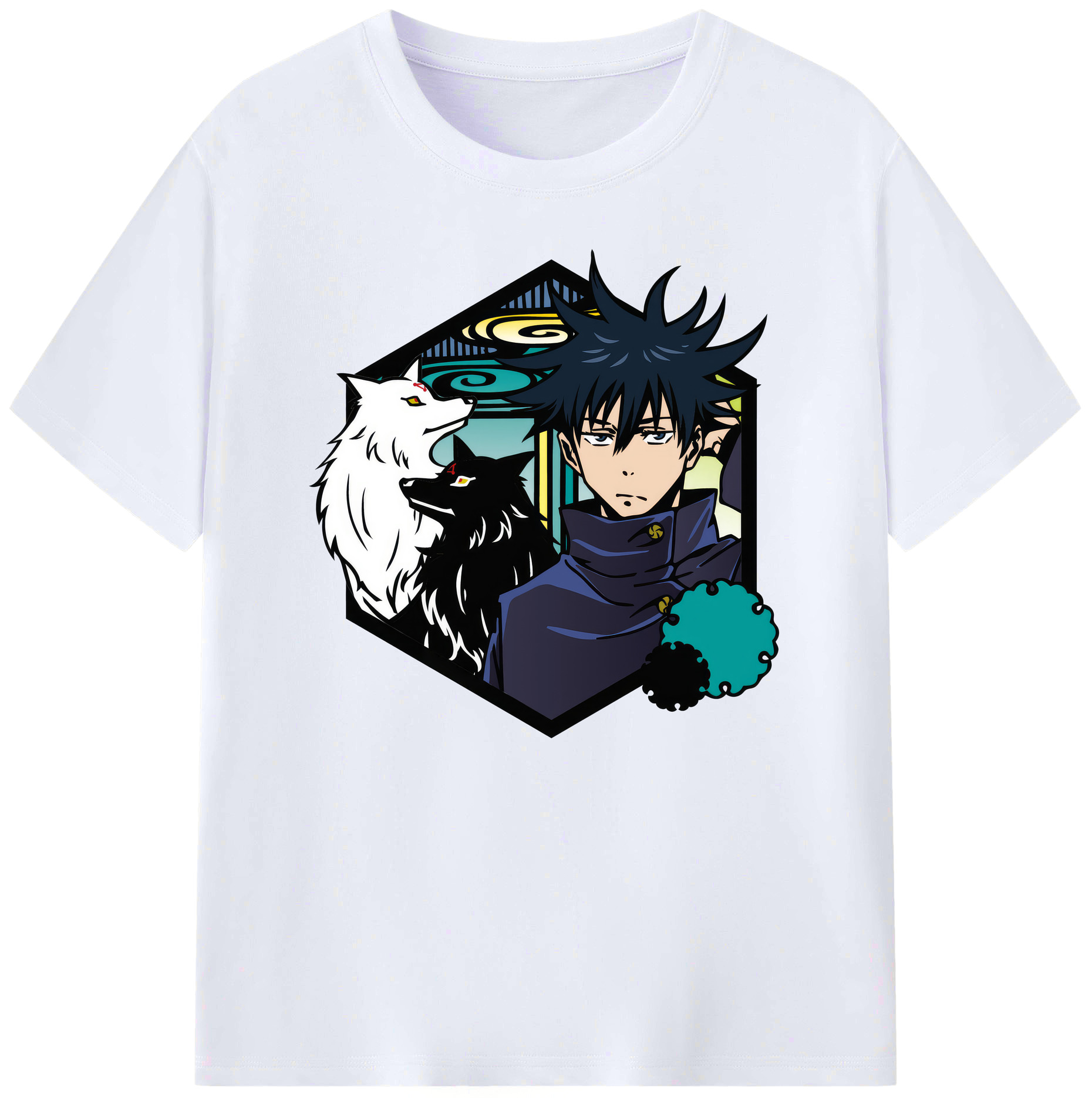 （画像用） 呪術廻戦 Jujutsu Kaisen 綿100％ メンズ半袖Tシャツ｜肌触りやわらか＆通気性