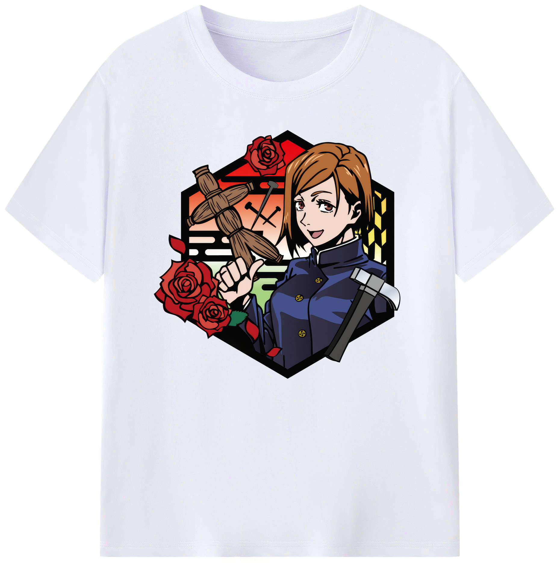 （画像用） 呪術廻戦 Jujutsu Kaisen 綿100％ メンズ半袖Tシャツ｜肌触りやわらか＆通気性