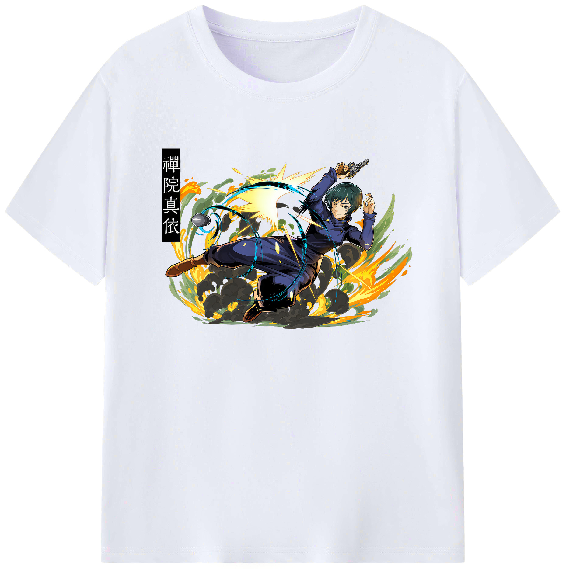 （画像用） 呪術廻戦 Jujutsu Kaisen 綿100％ メンズ半袖Tシャツ｜肌触りやわらか＆通気性