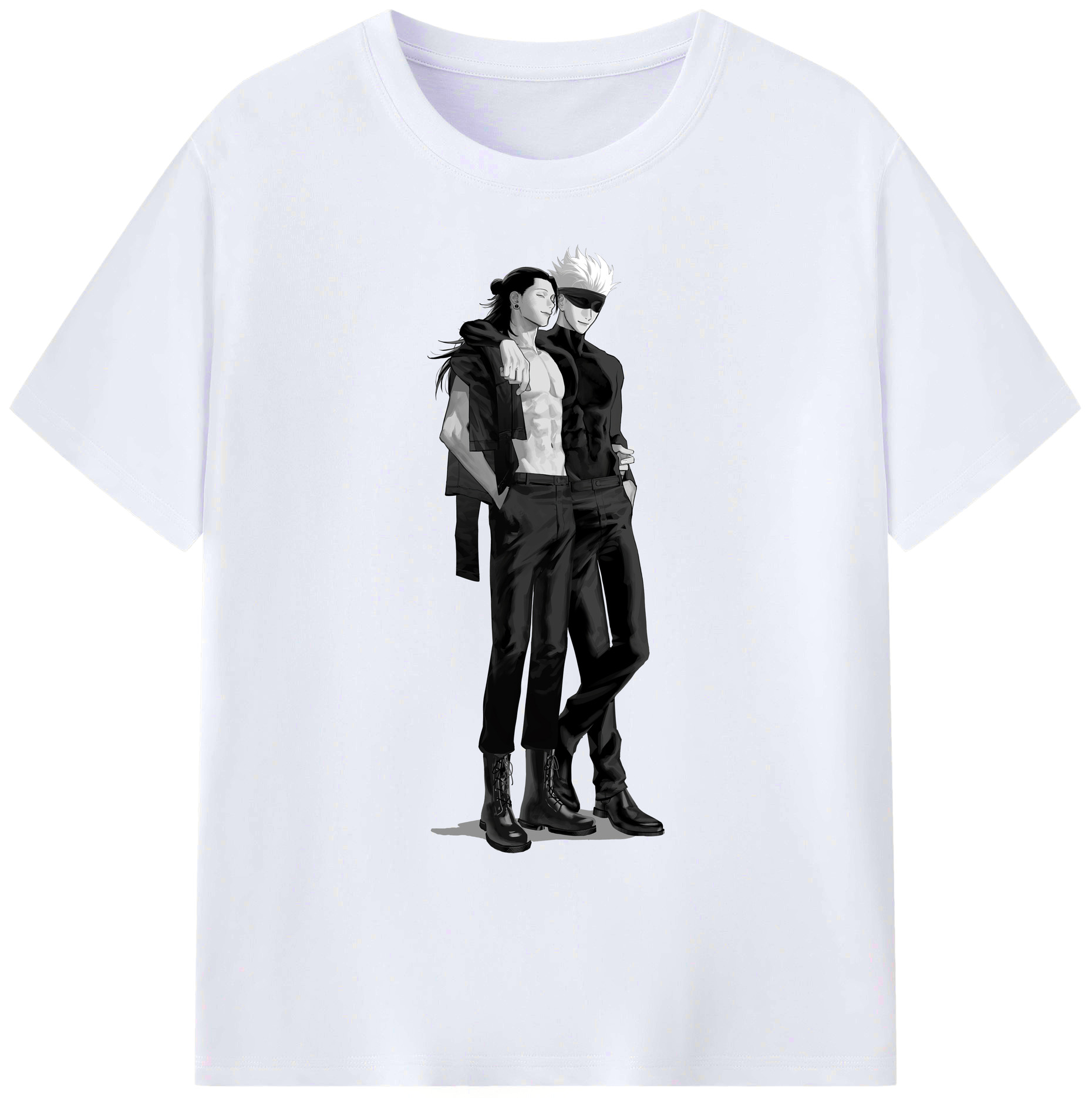 （画像用） 呪術廻戦 Jujutsu Kaisen 綿100％ メンズ半袖Tシャツ｜肌触りやわらか＆通気性