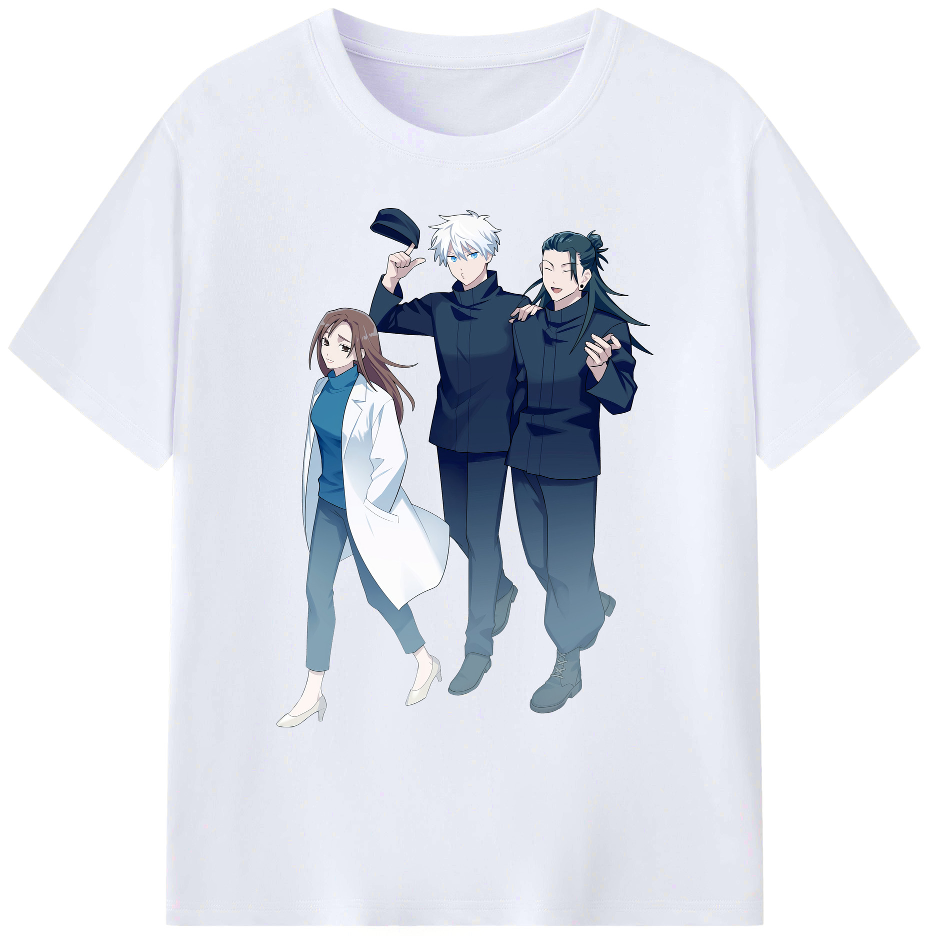 （画像用） 呪術廻戦 Jujutsu Kaisen 綿100％ メンズ半袖Tシャツ｜肌触りやわらか＆通気性