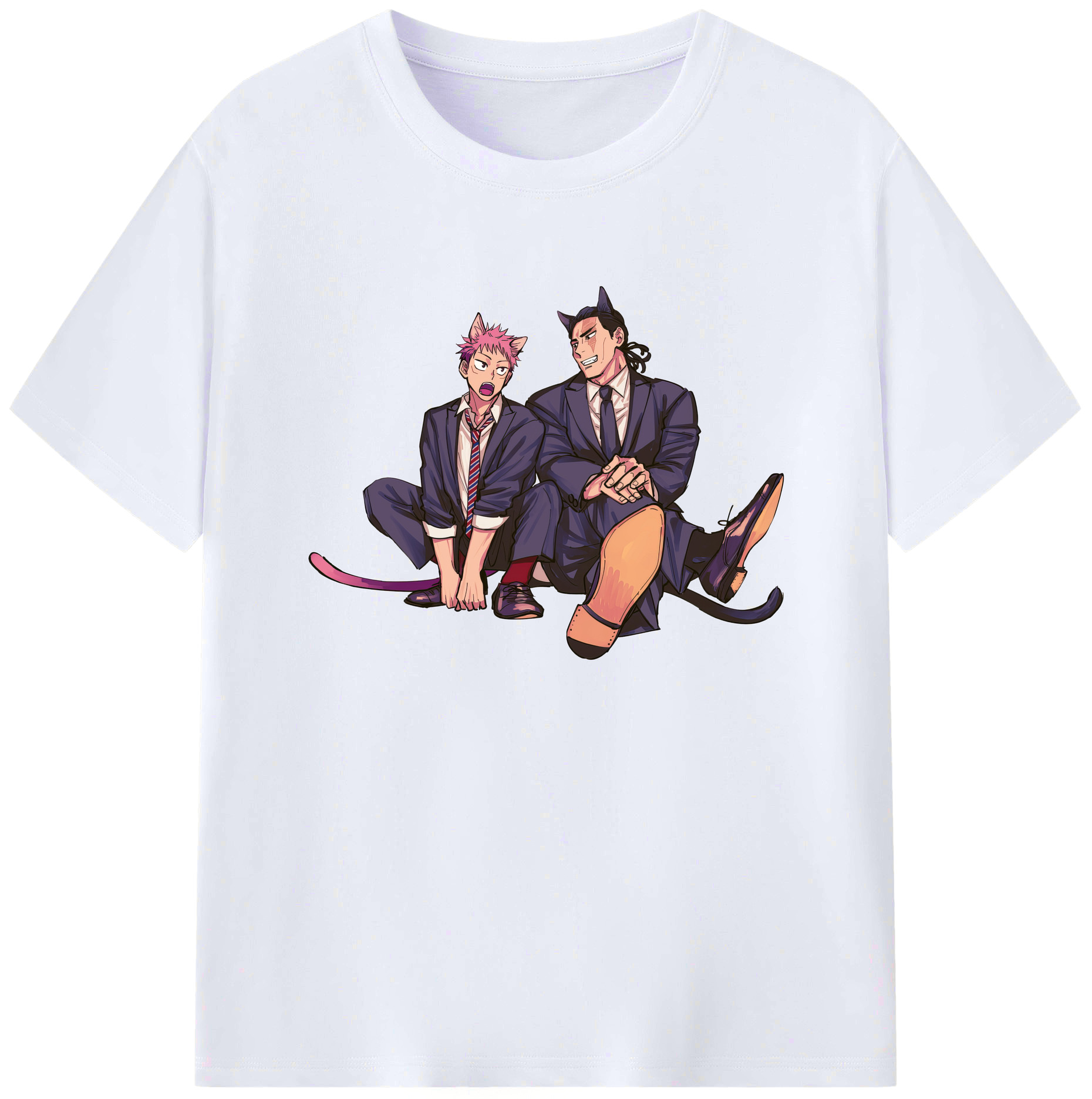 （画像用） 呪術廻戦 Jujutsu Kaisen 綿100％ メンズ半袖Tシャツ｜肌触りやわらか＆通気性