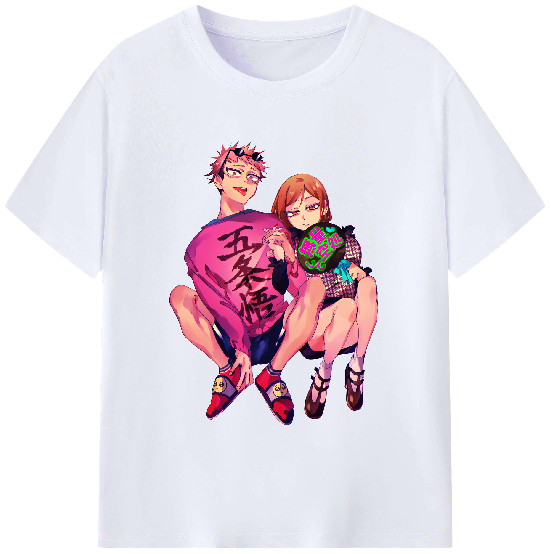 （画像用） 呪術廻戦 Jujutsu Kaisen 綿100％ メンズ半袖Tシャツ｜肌触りやわらか＆通気性