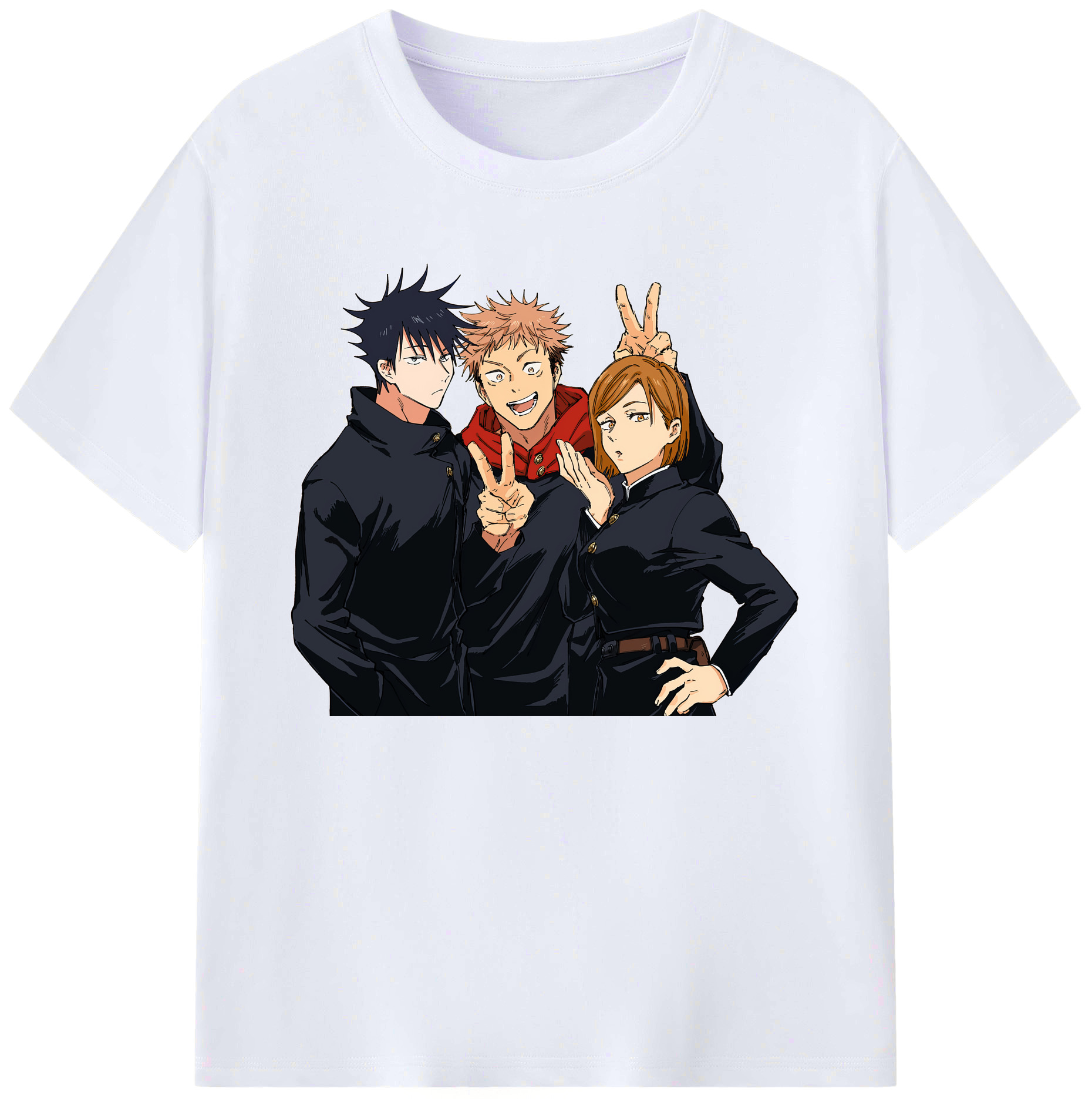 （画像用） 呪術廻戦 Jujutsu Kaisen 綿100％ メンズ半袖Tシャツ｜肌触りやわらか＆通気性