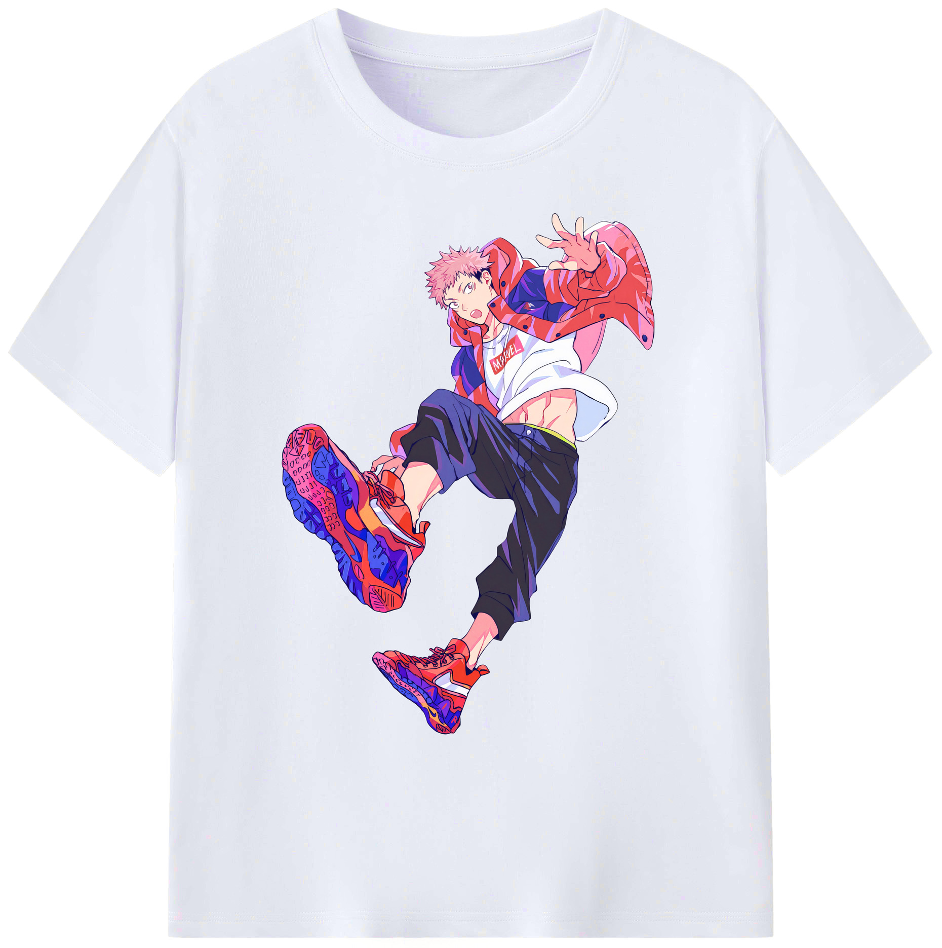 （画像用） 呪術廻戦 Jujutsu Kaisen 綿100％ メンズ半袖Tシャツ｜肌触りやわらか＆通気性