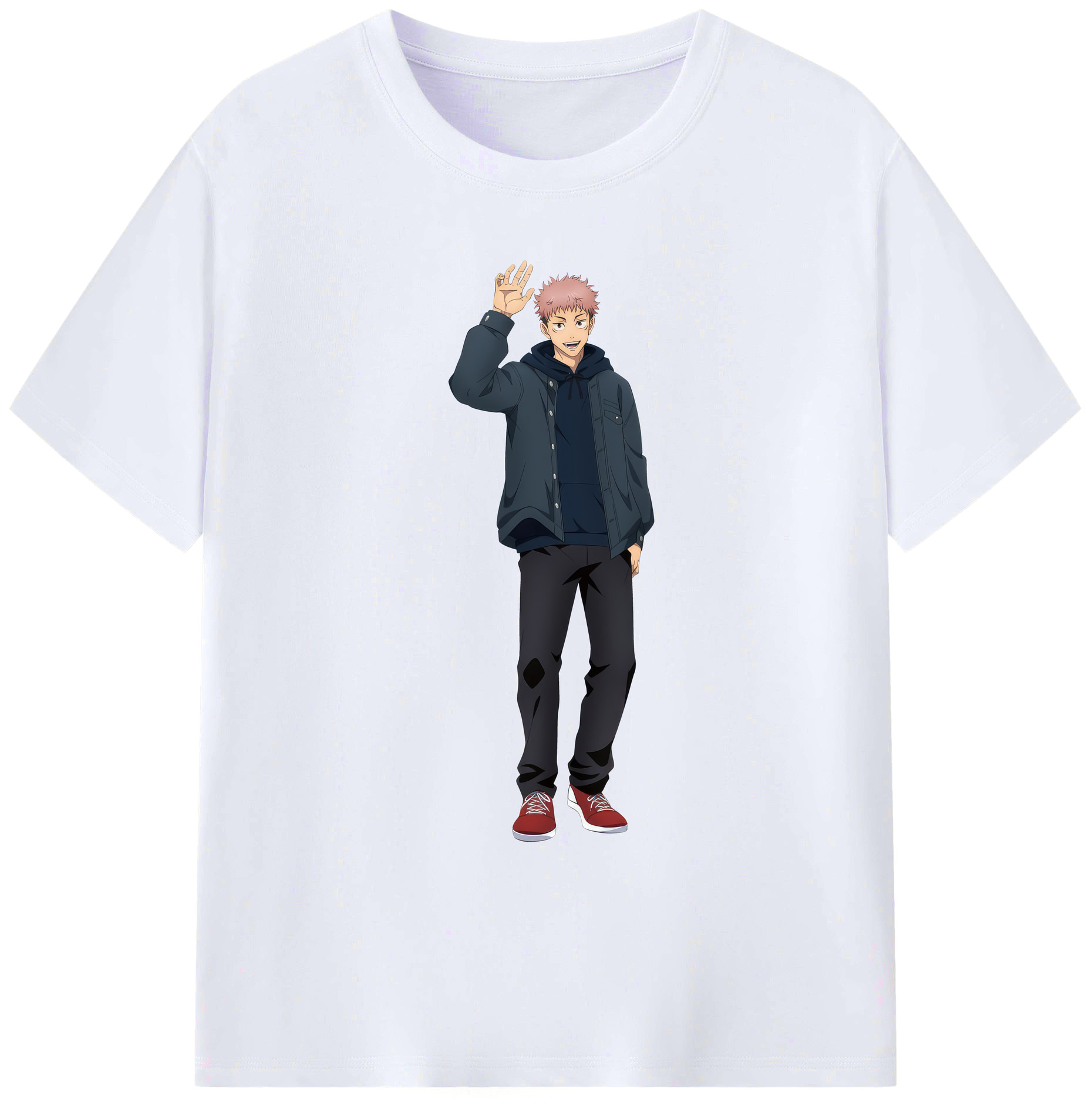 （画像用） 呪術廻戦 Jujutsu Kaisen 綿100％ メンズ半袖Tシャツ｜肌触りやわらか＆通気性