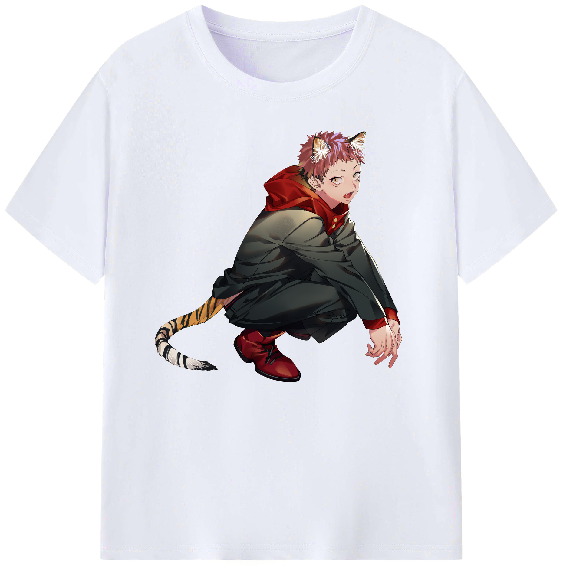（画像用） 呪術廻戦 Jujutsu Kaisen 綿100％ メンズ半袖Tシャツ｜肌触りやわらか＆通気性