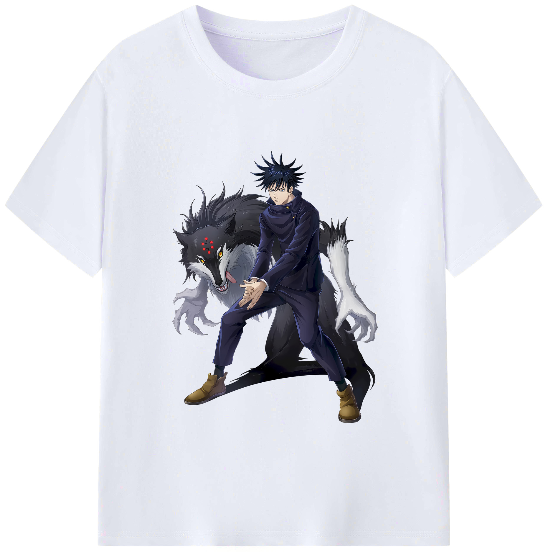 （画像用） 呪術廻戦 Jujutsu Kaisen 綿100％ メンズ半袖Tシャツ｜肌触りやわらか＆通気性