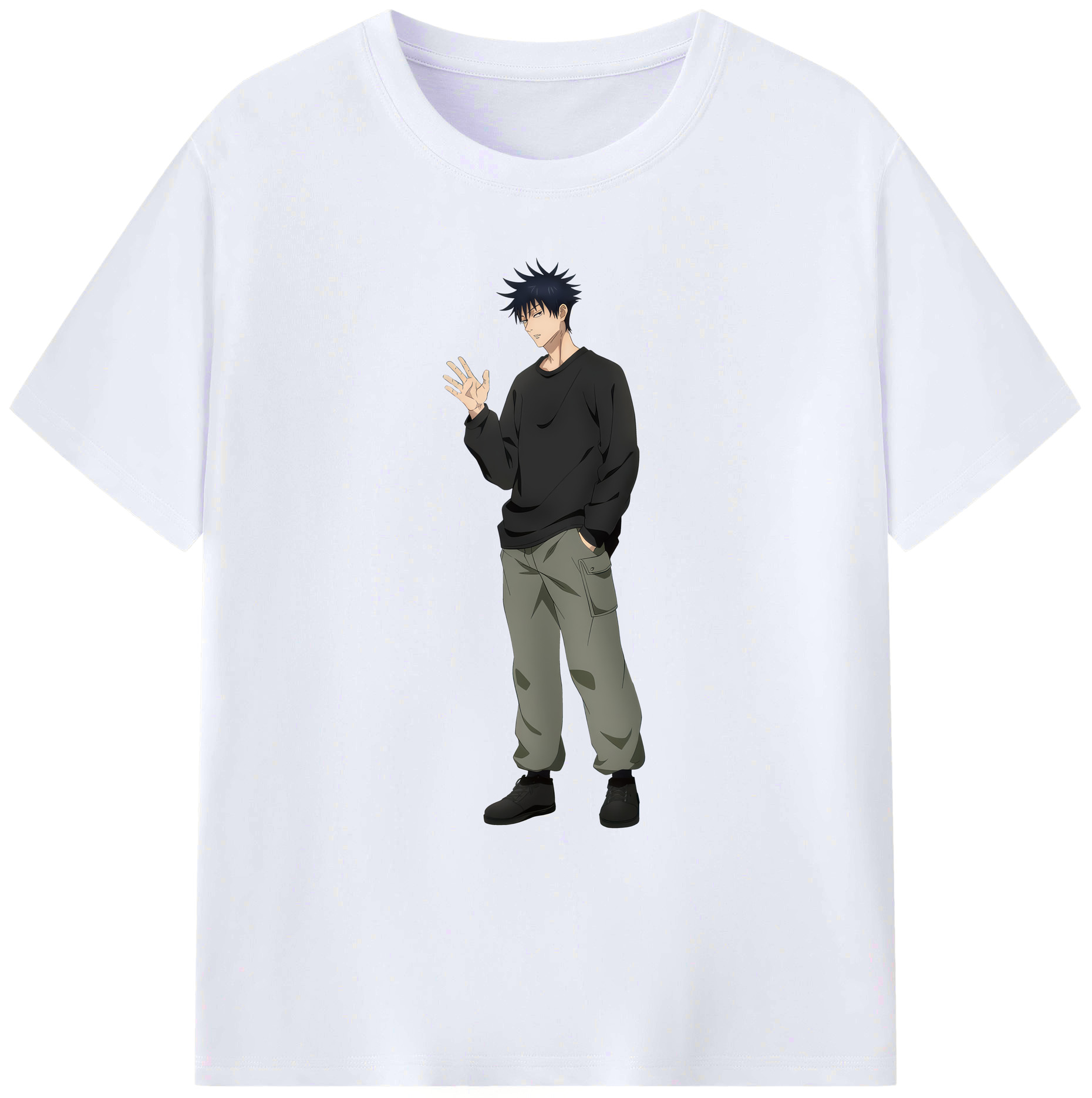 （画像用） 呪術廻戦 Jujutsu Kaisen 綿100％ メンズ半袖Tシャツ｜肌触りやわらか＆通気性