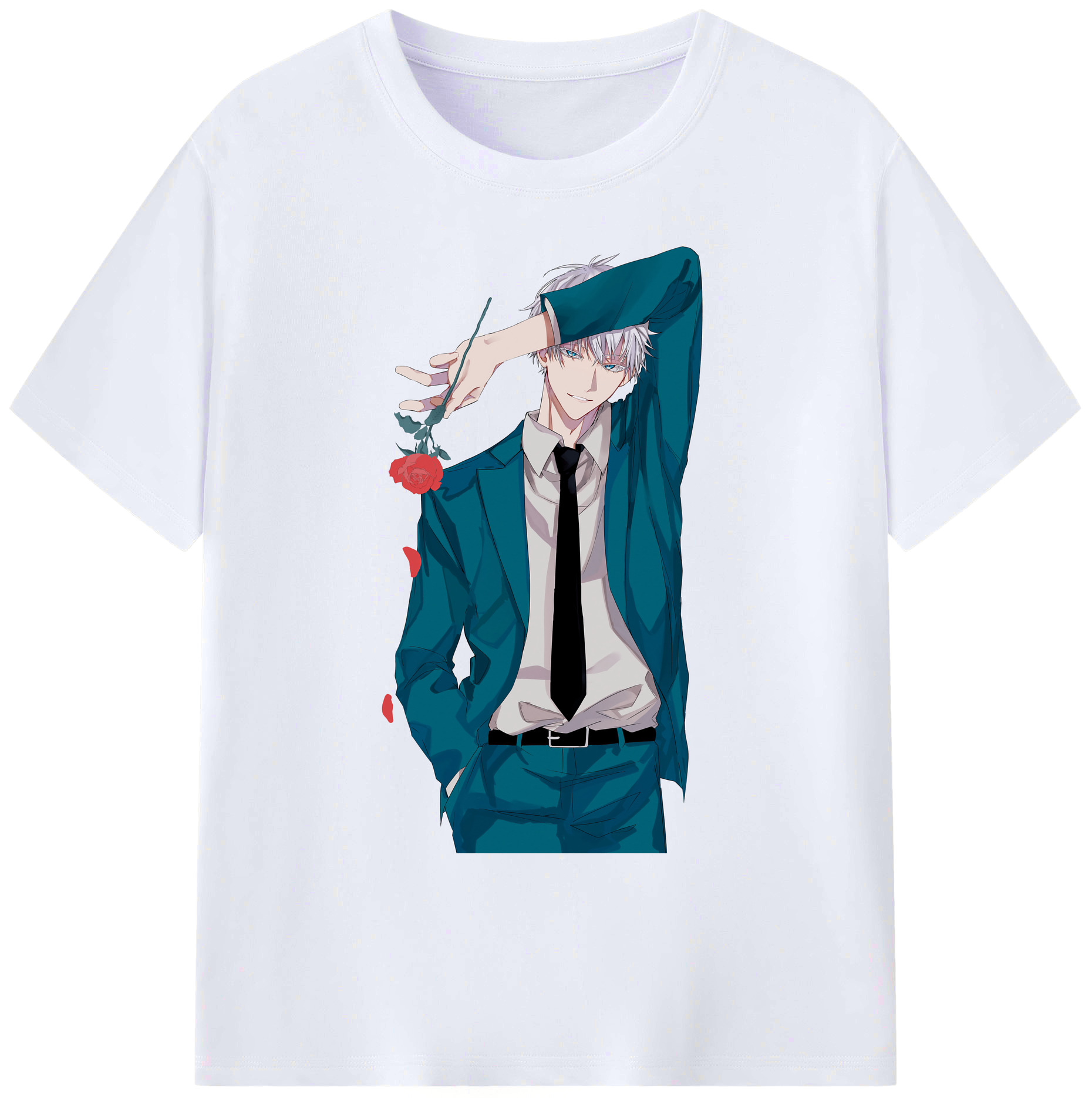 （画像用） 呪術廻戦 Jujutsu Kaisen 綿100％ メンズ半袖Tシャツ｜肌触りやわらか＆通気性