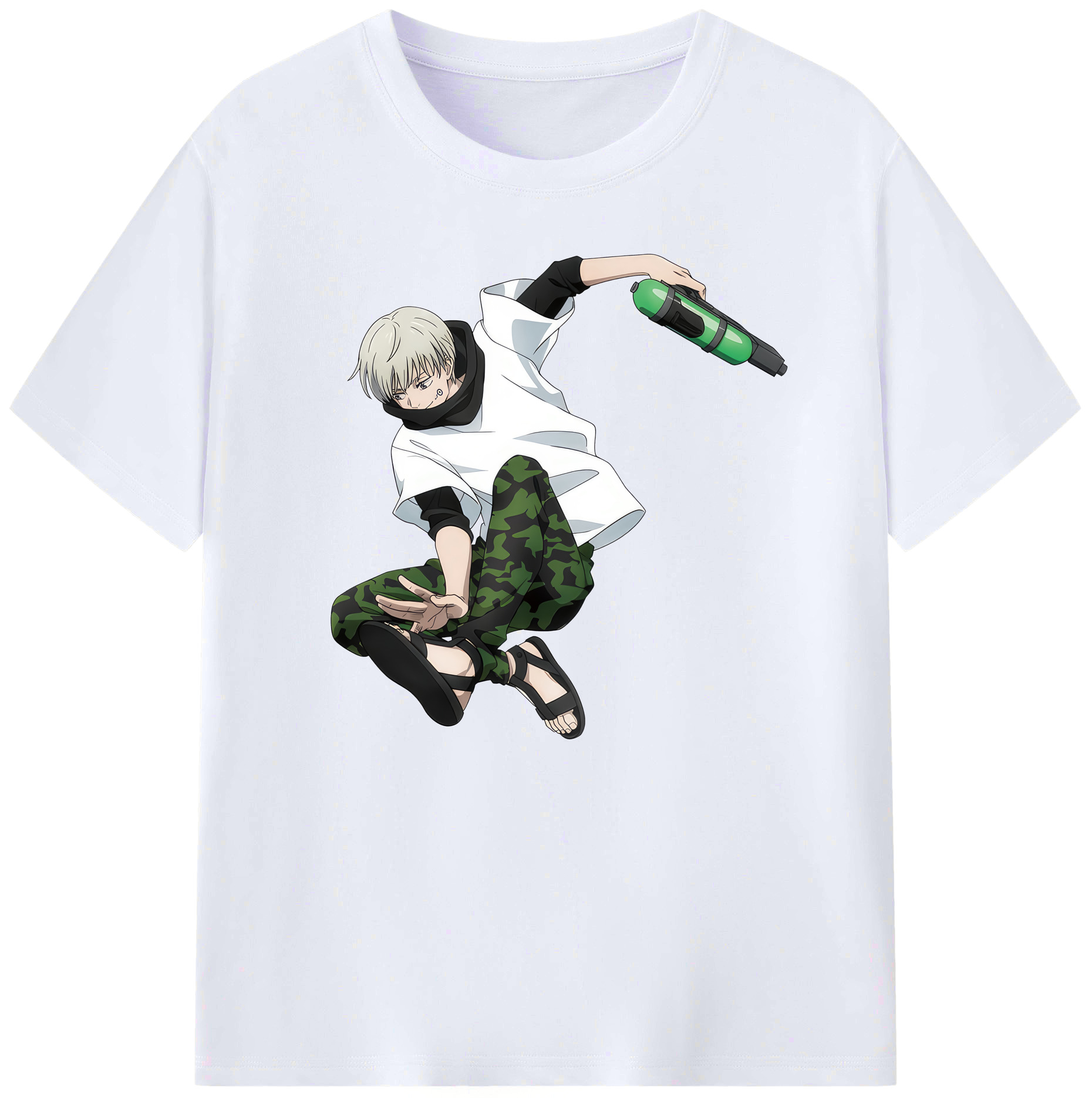 （画像用） 呪術廻戦 Jujutsu Kaisen 綿100％ メンズ半袖Tシャツ｜肌触りやわらか＆通気性