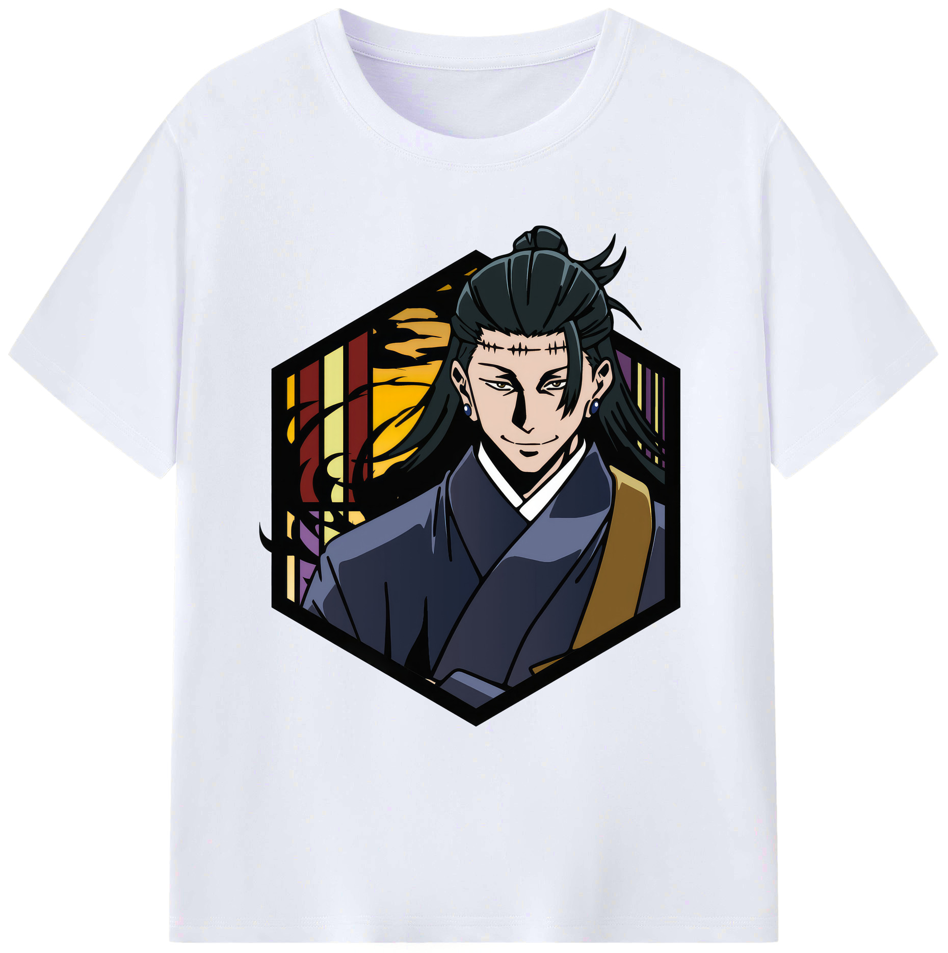 （画像用） 呪術廻戦 Jujutsu Kaisen 綿100％ メンズ半袖Tシャツ｜肌触りやわらか＆通気性