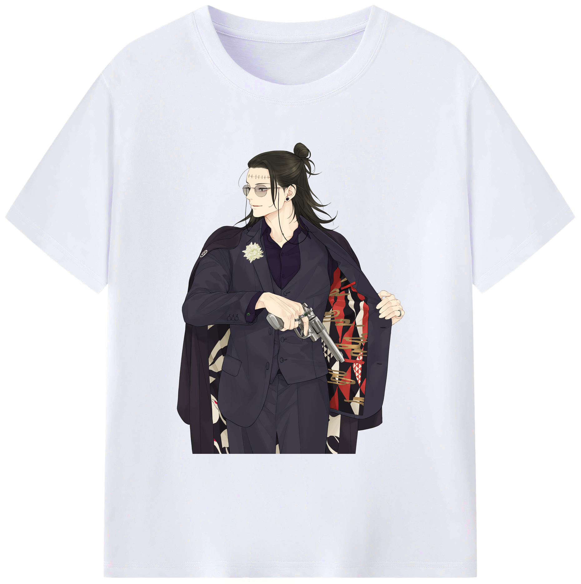 （画像用） 呪術廻戦 Jujutsu Kaisen 綿100％ メンズ半袖Tシャツ｜肌触りやわらか＆通気性