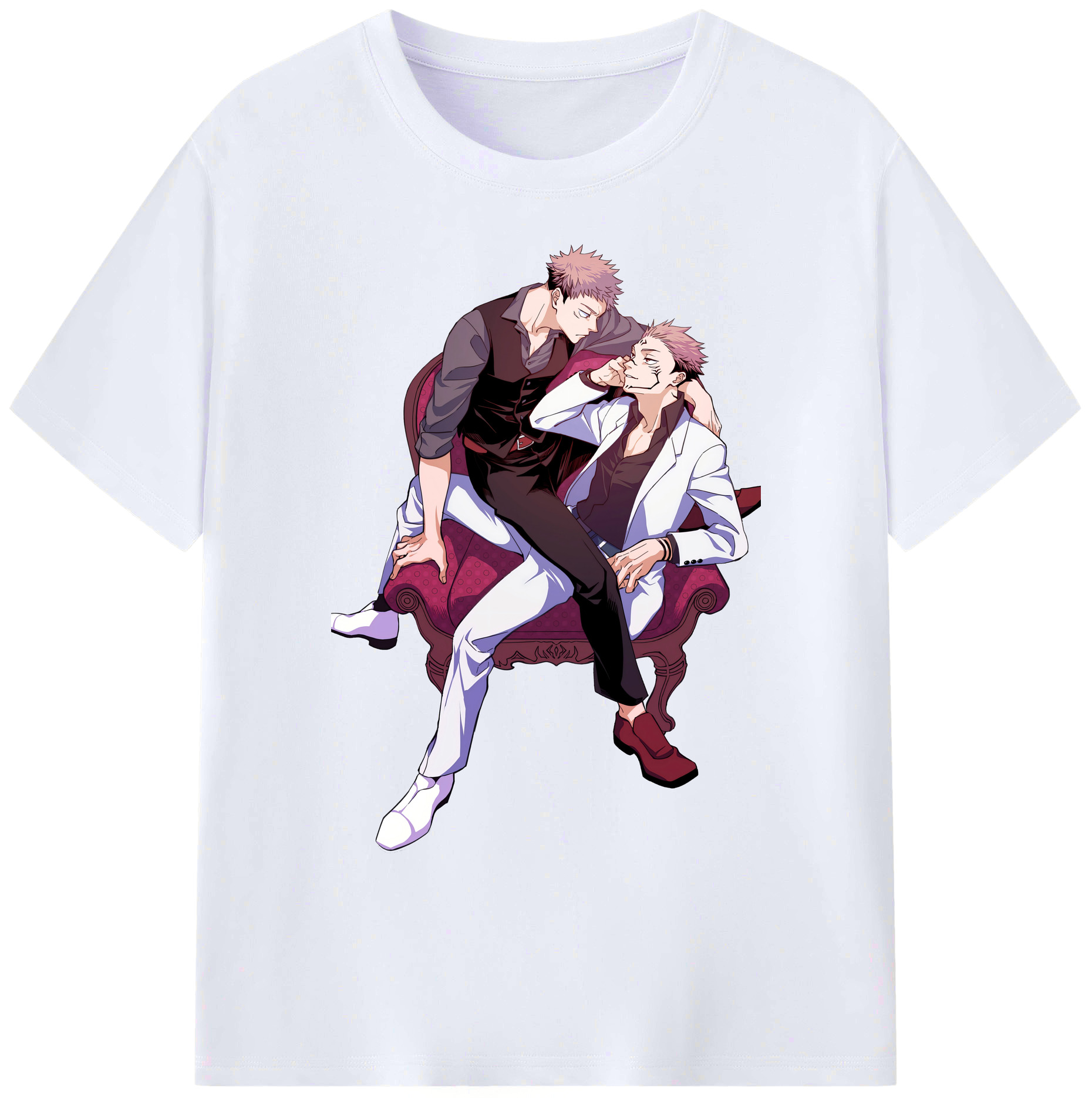 （画像用） 呪術廻戦 Jujutsu Kaisen 綿100％ メンズ半袖Tシャツ｜肌触りやわらか＆通気性