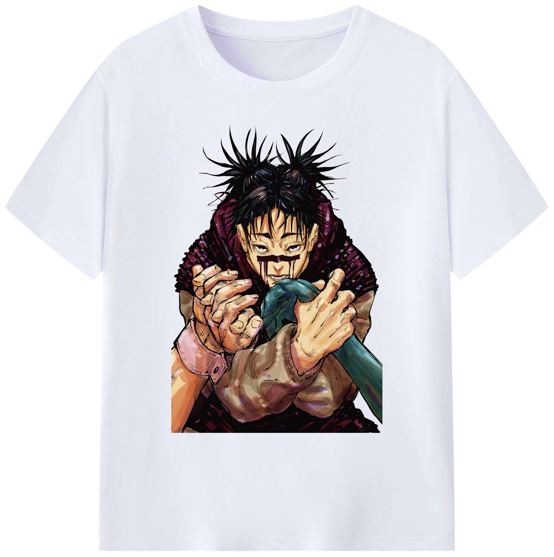 （画像用） 呪術廻戦 Jujutsu Kaisen 綿100％ メンズ半袖Tシャツ｜肌触りやわらか＆通気性