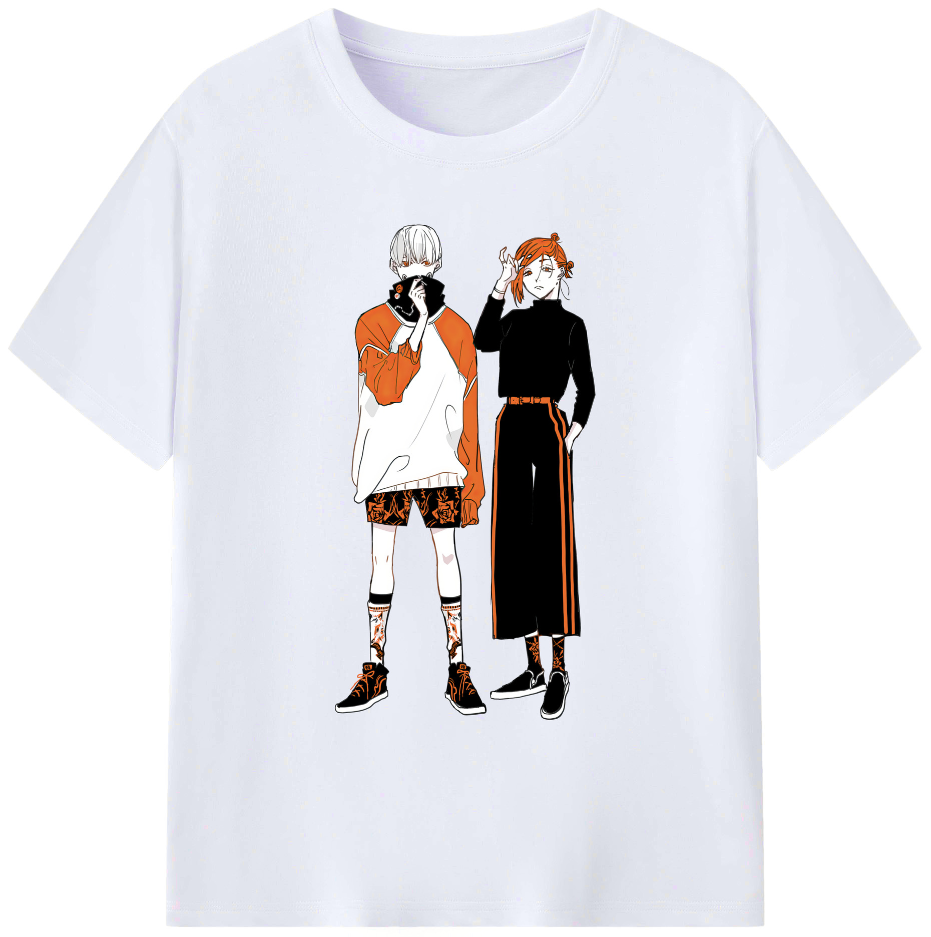 （画像用） 呪術廻戦 Jujutsu Kaisen 綿100％ メンズ半袖Tシャツ｜肌触りやわらか＆通気性