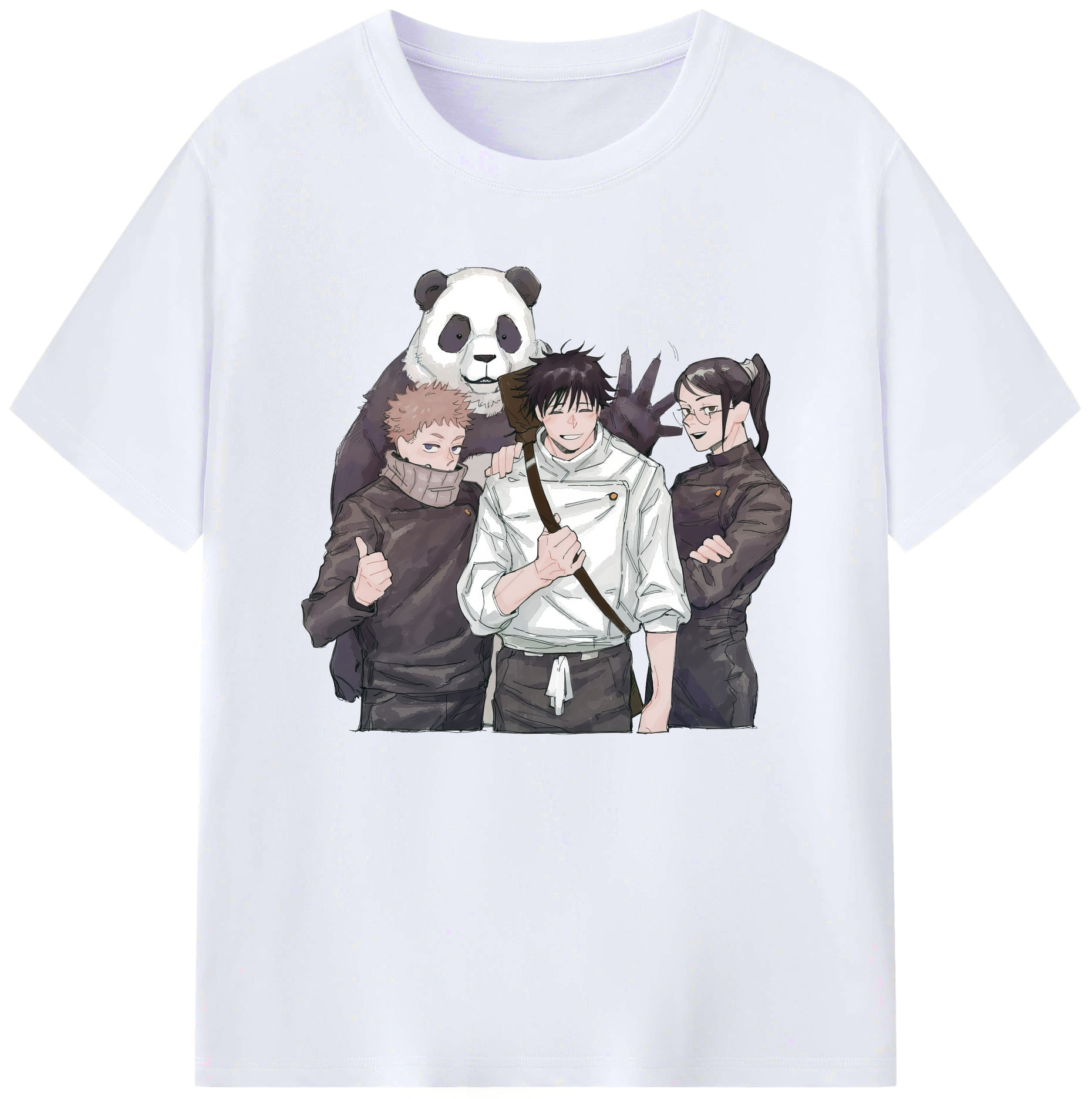 （画像用） 呪術廻戦 Jujutsu Kaisen 綿100％ メンズ半袖Tシャツ｜肌触りやわらか＆通気性