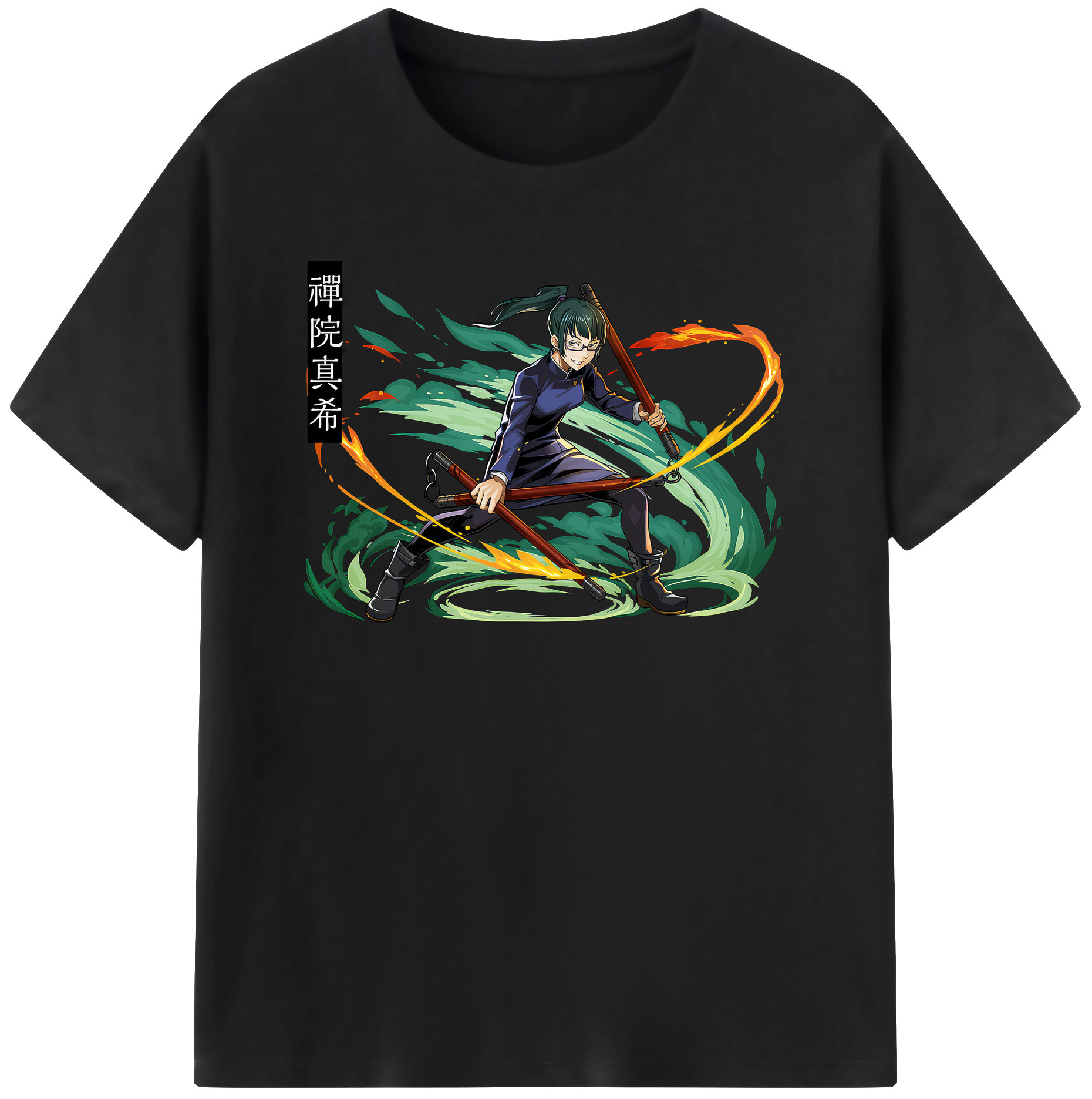 （画像用） 呪術廻戦 Jujutsu Kaisen レディースカジュアルプリントTシャツ（綿100％）