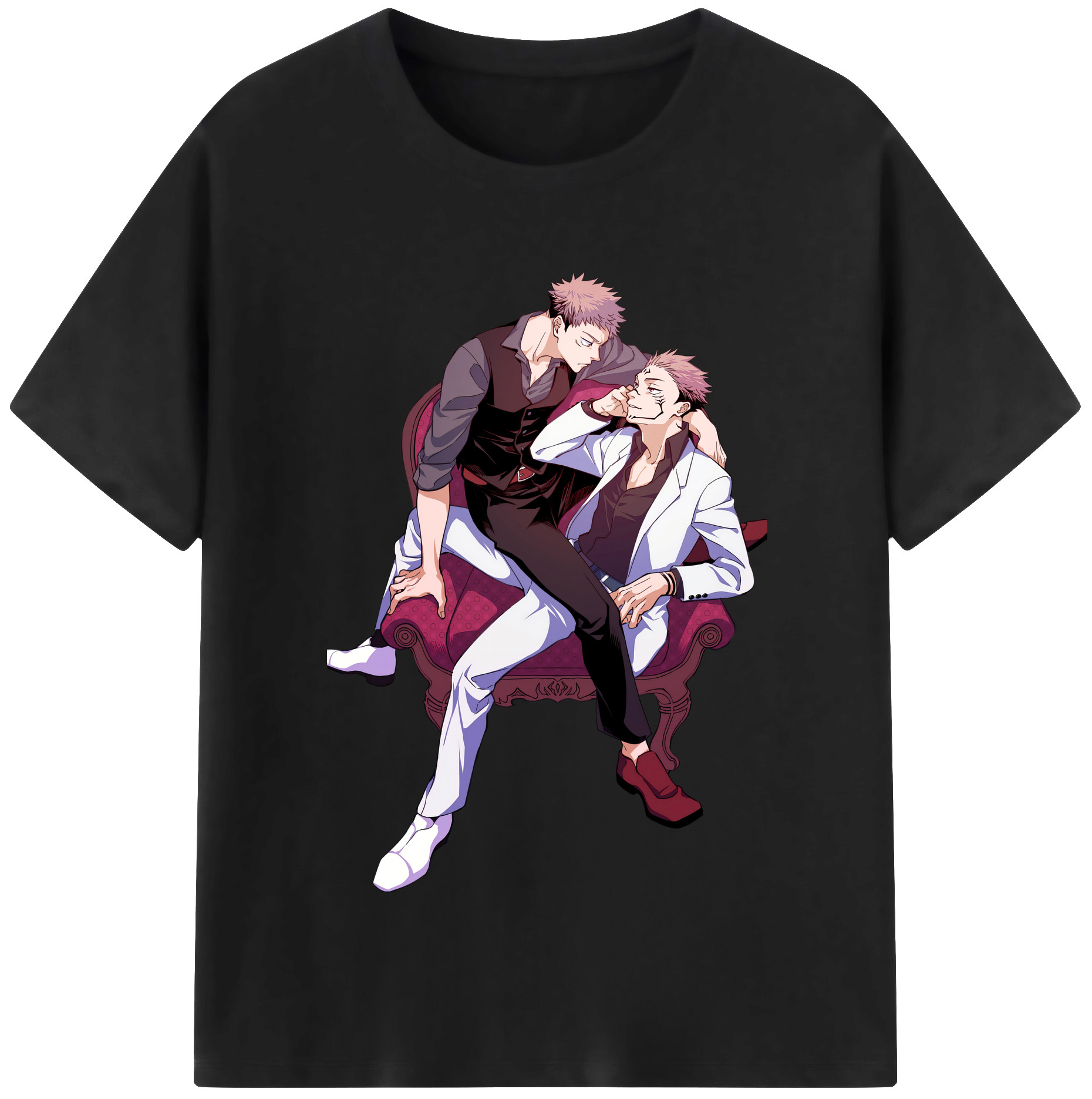 （画像用） 呪術廻戦 Jujutsu Kaisen レディースカジュアルプリントTシャツ（綿100％）