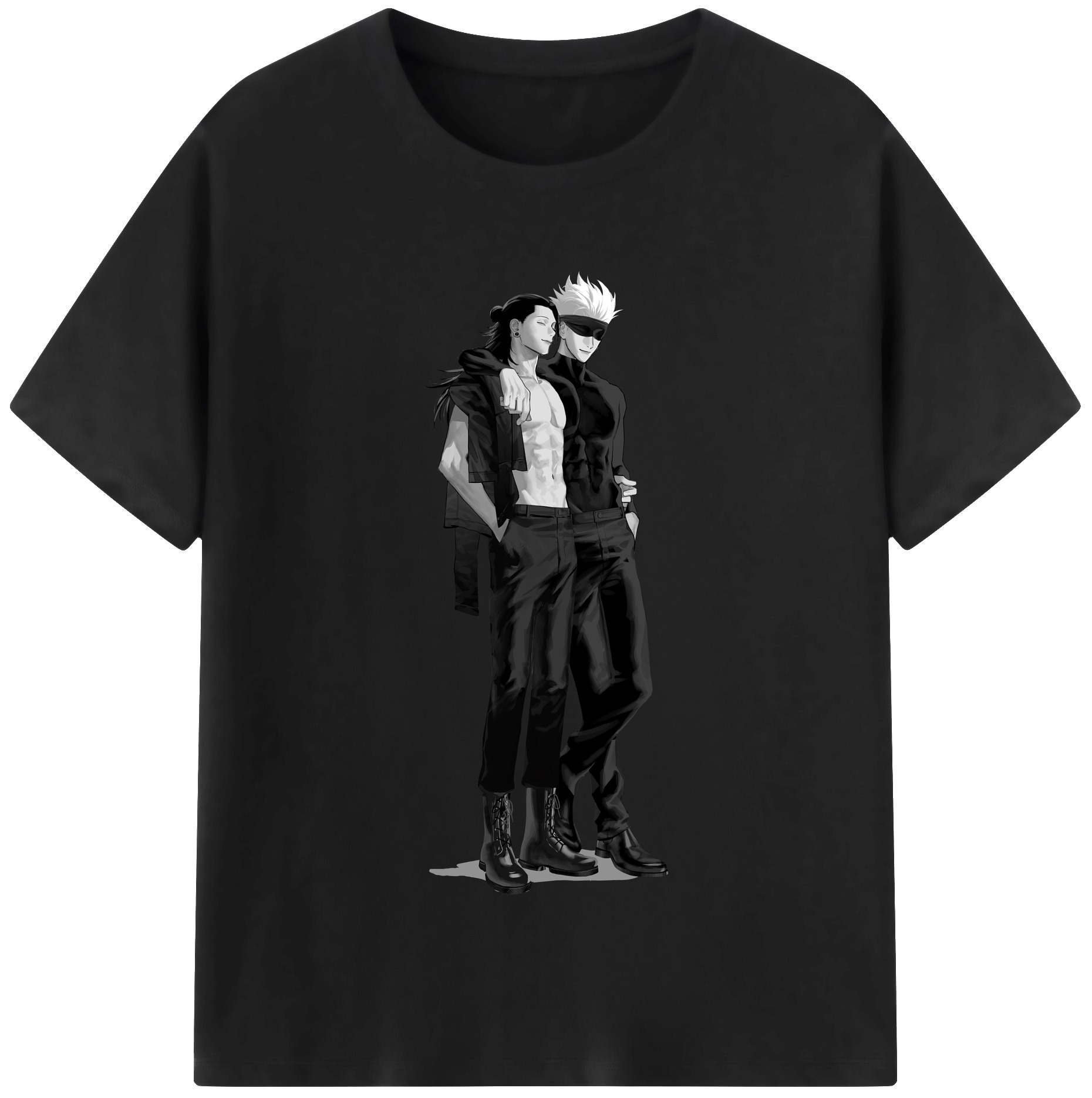 （画像用） 呪術廻戦 Jujutsu Kaisen レディースカジュアルプリントTシャツ（綿100％）