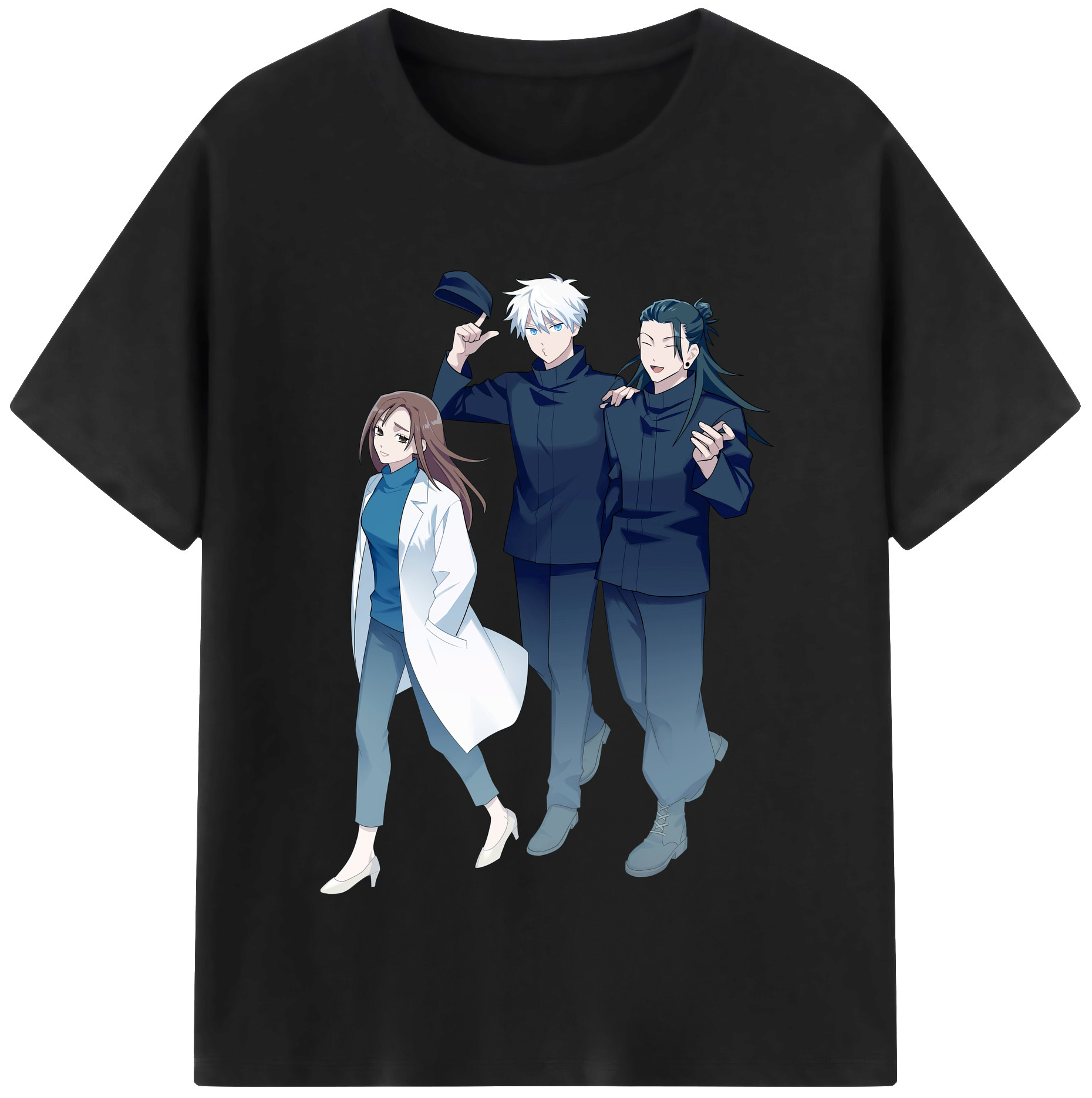 （画像用） 呪術廻戦 Jujutsu Kaisen レディースカジュアルプリントTシャツ（綿100％）