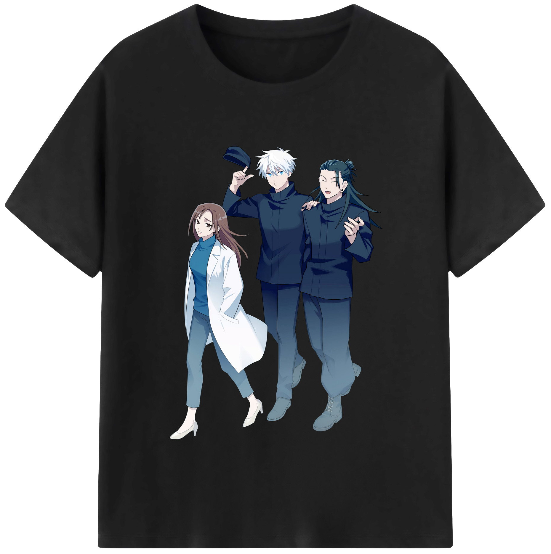 （画像用） 呪術廻戦 Jujutsu Kaisen レディースカジュアルプリントTシャツ（綿100％）