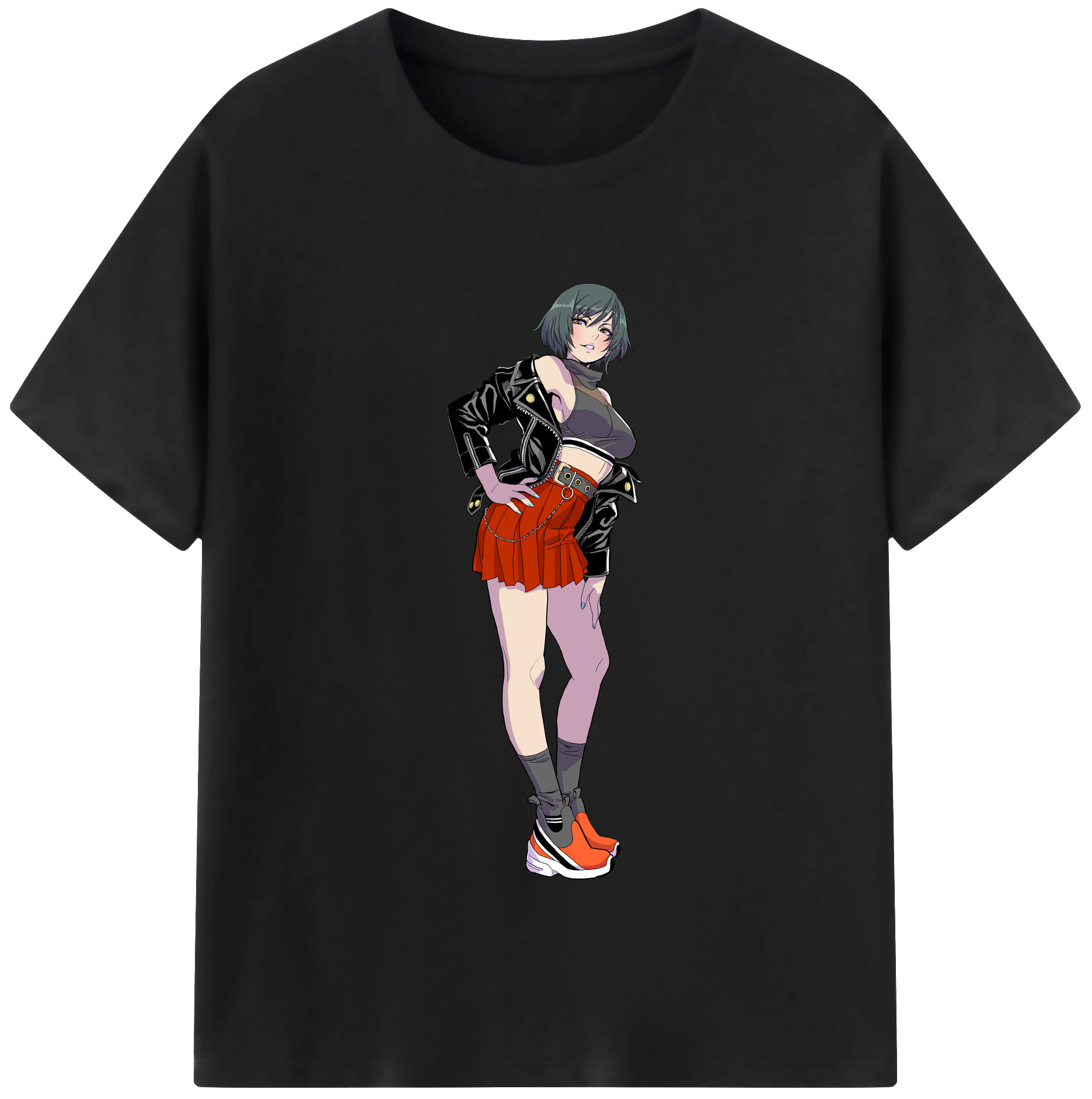 （画像用） 呪術廻戦 Jujutsu Kaisen レディースカジュアルプリントTシャツ（綿100％）