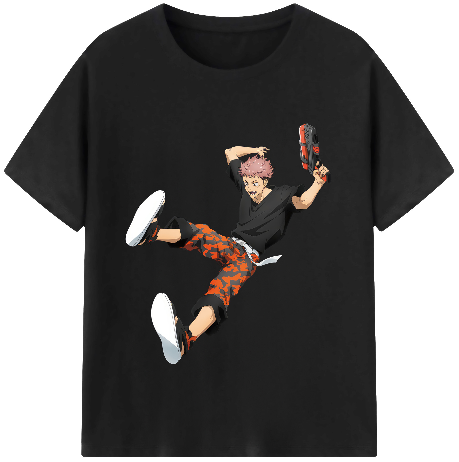 （画像用） 呪術廻戦 Jujutsu Kaisen レディースカジュアルプリントTシャツ（綿100％）