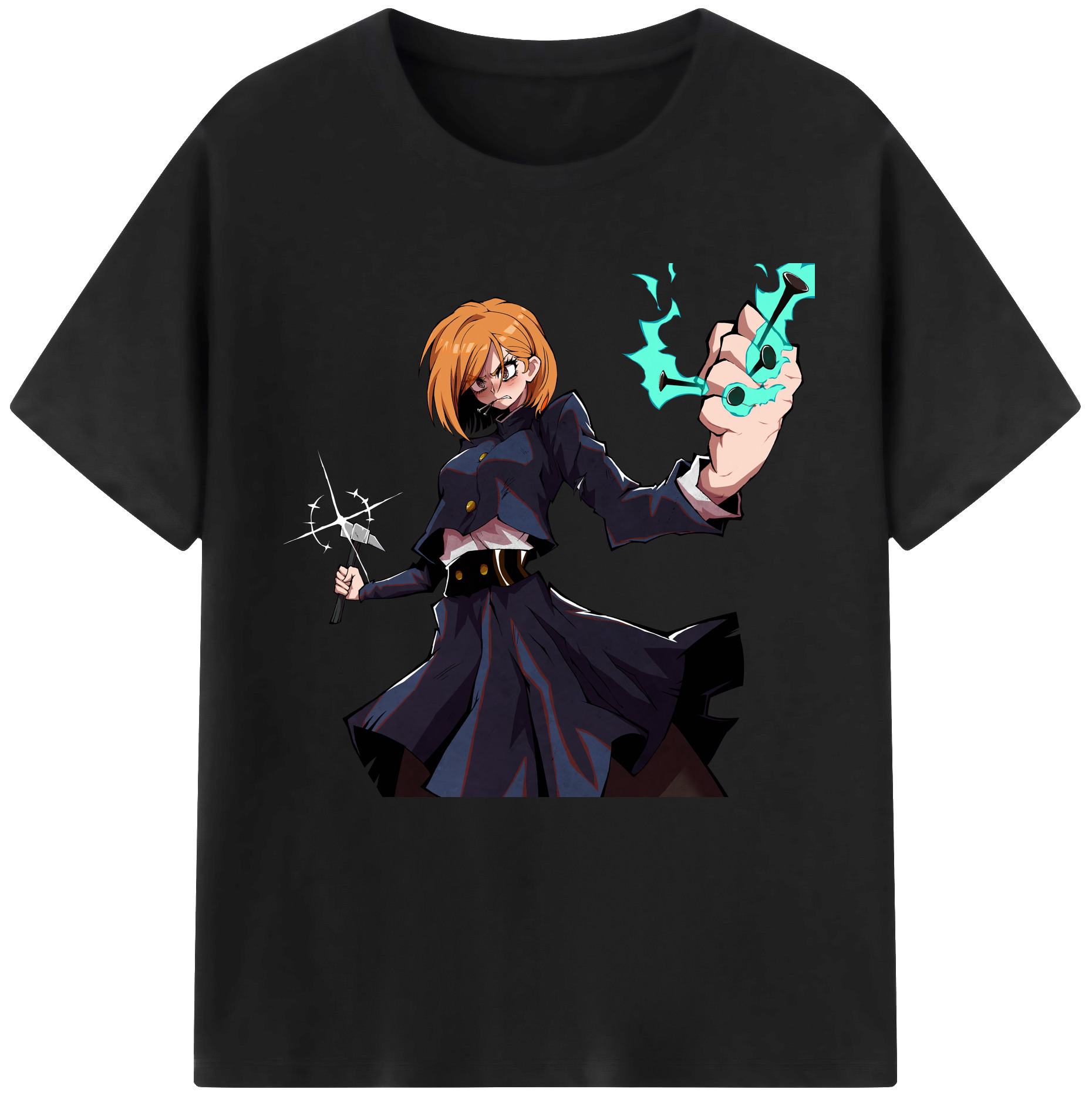（画像用） 呪術廻戦 Jujutsu Kaisen レディースカジュアルプリントTシャツ（綿100％）