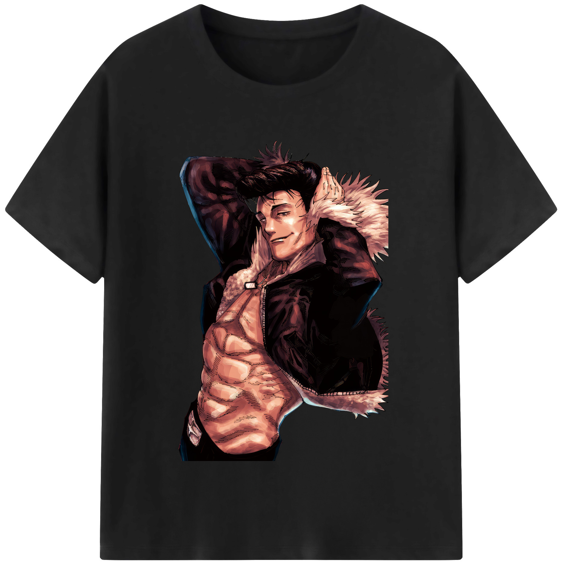 （画像用） 呪術廻戦 Jujutsu Kaisen レディースカジュアルプリントTシャツ（綿100％）