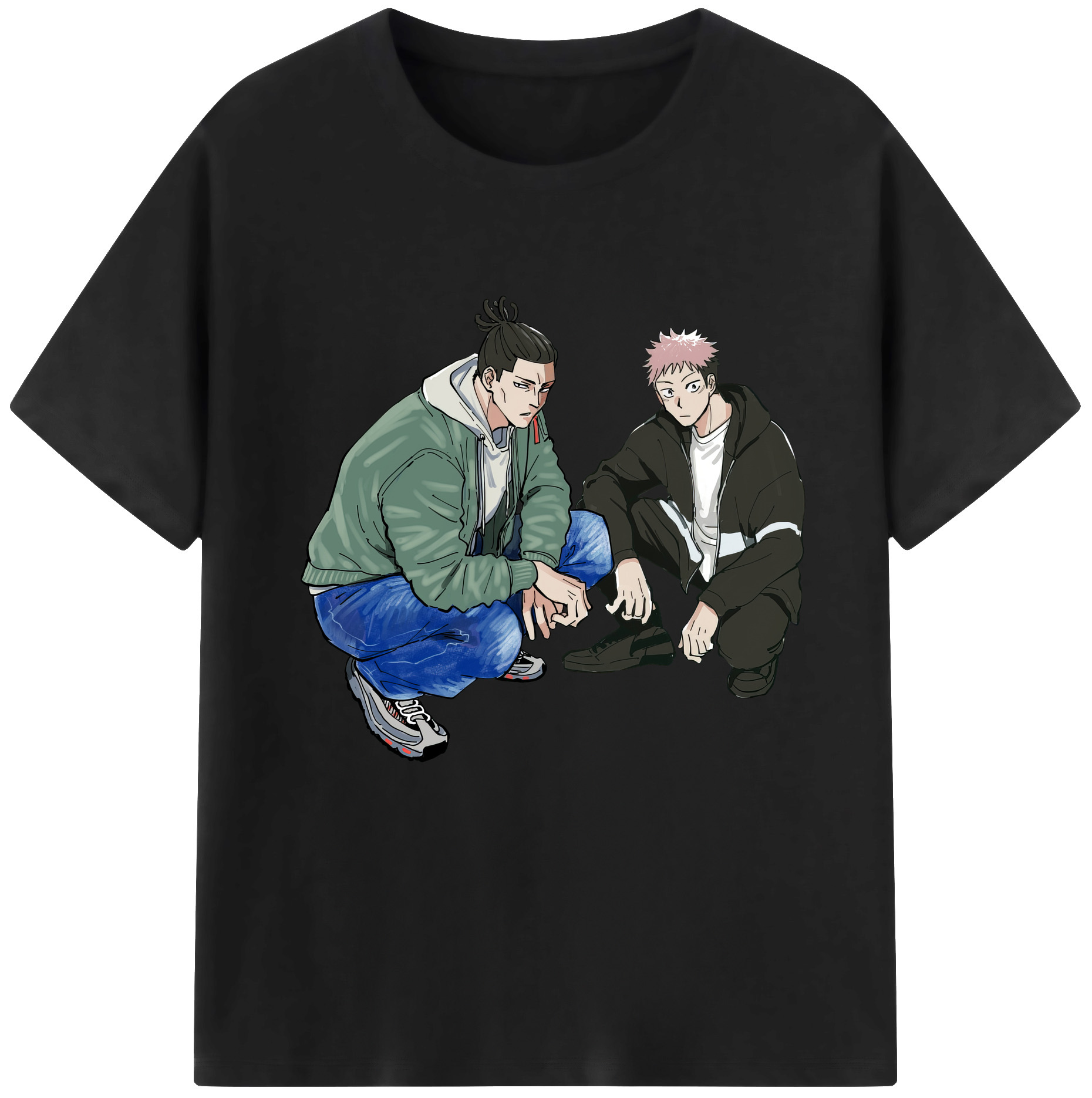 （画像用） 呪術廻戦 Jujutsu Kaisen レディースカジュアルプリントTシャツ（綿100％）