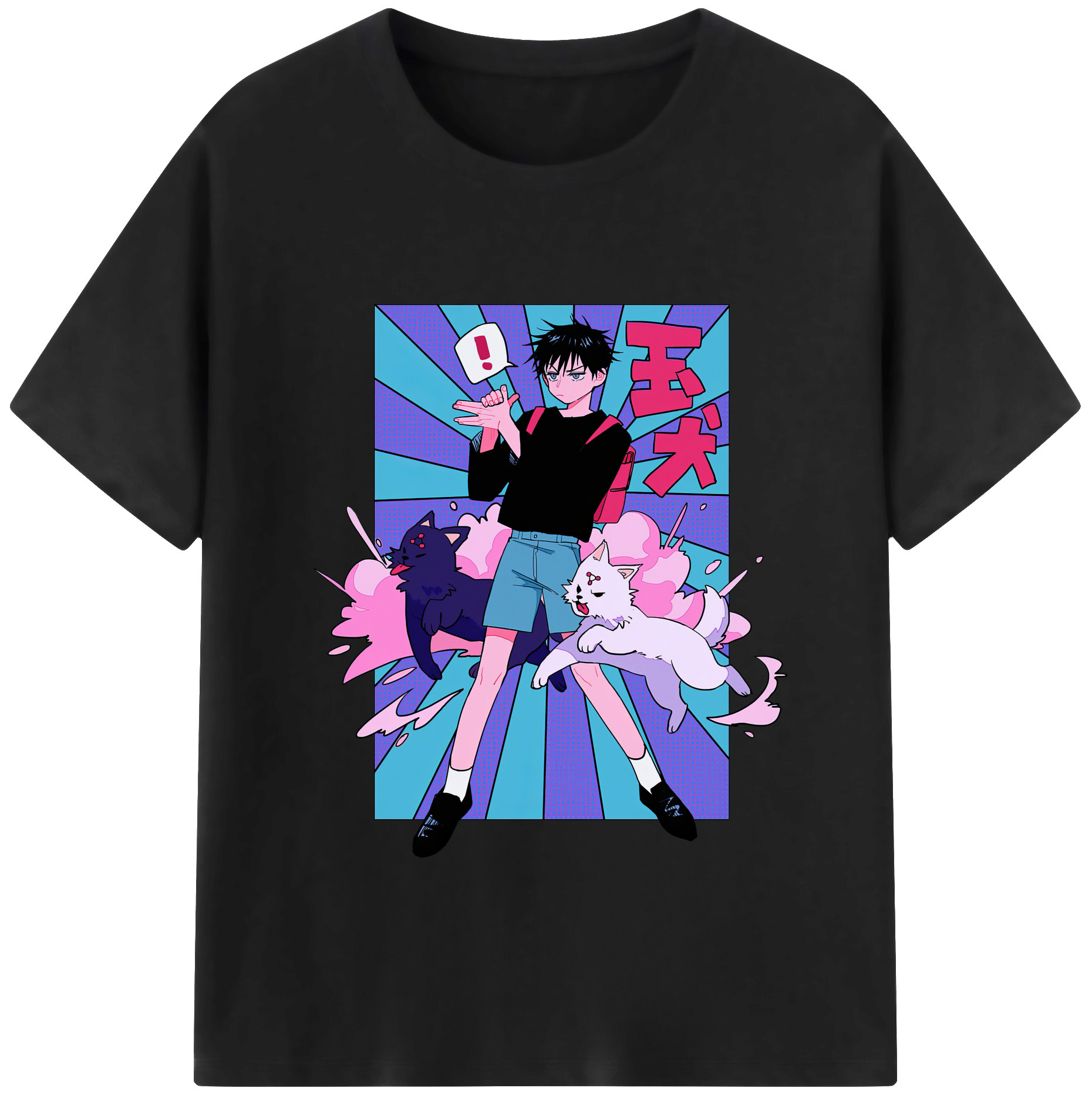 （画像用） 呪術廻戦 Jujutsu Kaisen レディースカジュアルプリントTシャツ（綿100％）