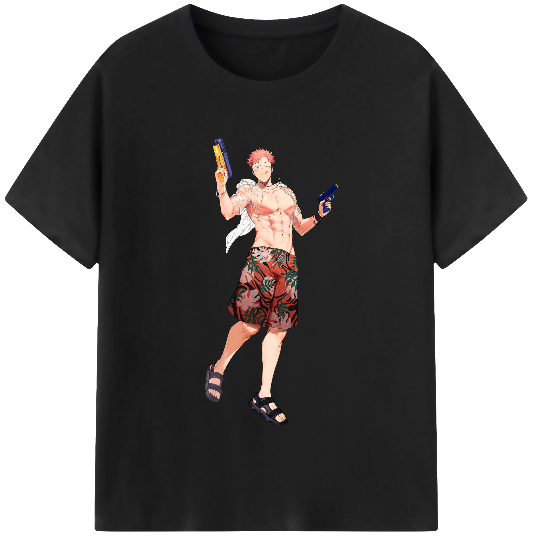（画像用） 呪術廻戦 Jujutsu Kaisen レディースカジュアルプリントTシャツ（綿100％）